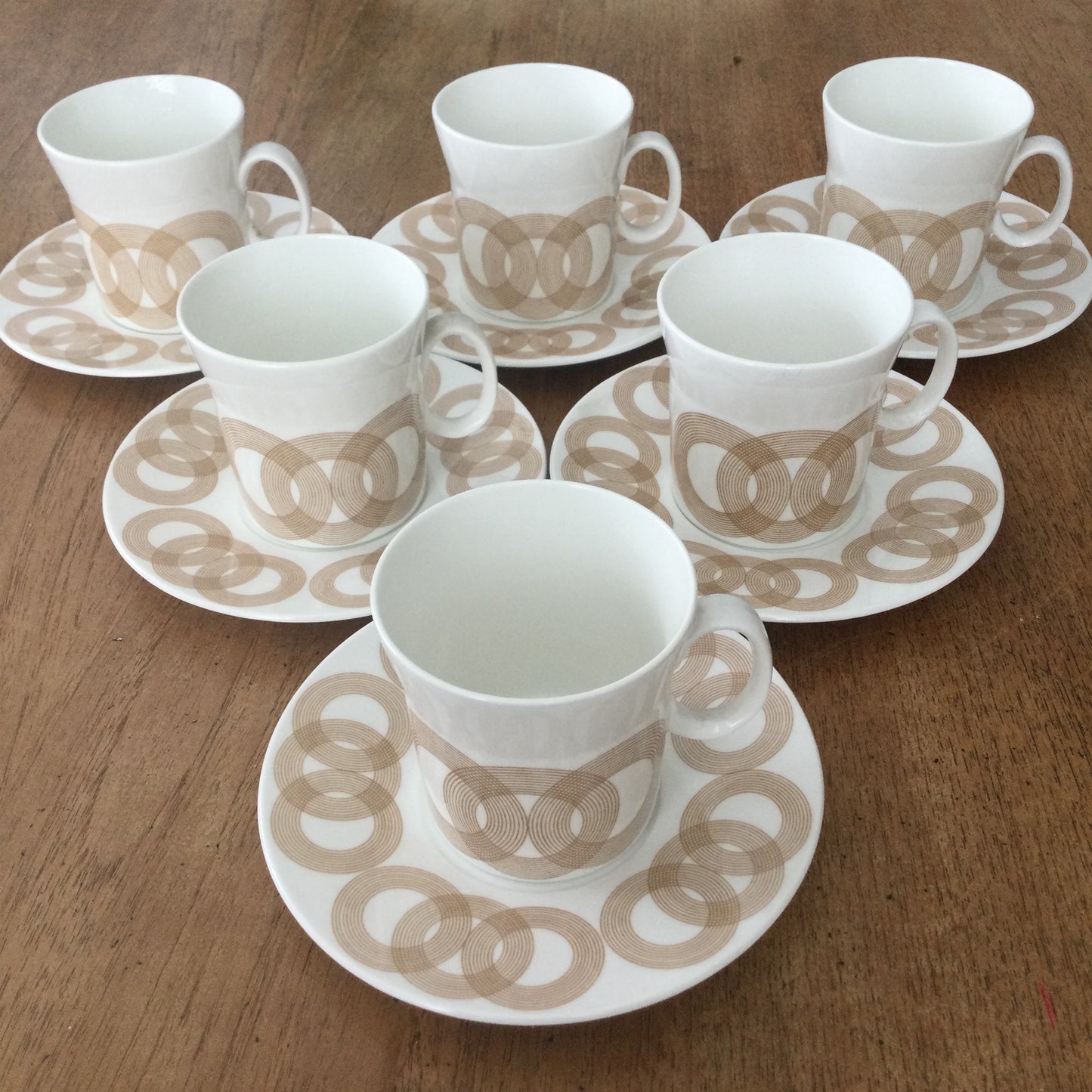 Vintage John Russell Hostess Tableware Olympus milk jug brown circle retro design