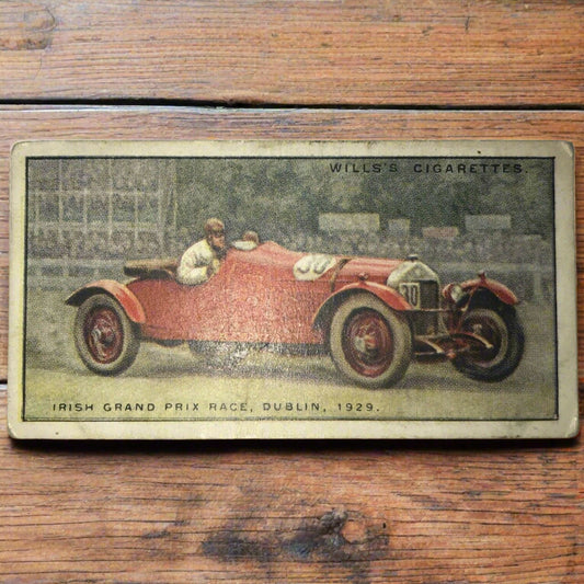 Wills Cigarette Card - Speed - 1st Series - 1930 - No. 27 Motor Cars - Irish Grand Prix Race, Dublin, 1929