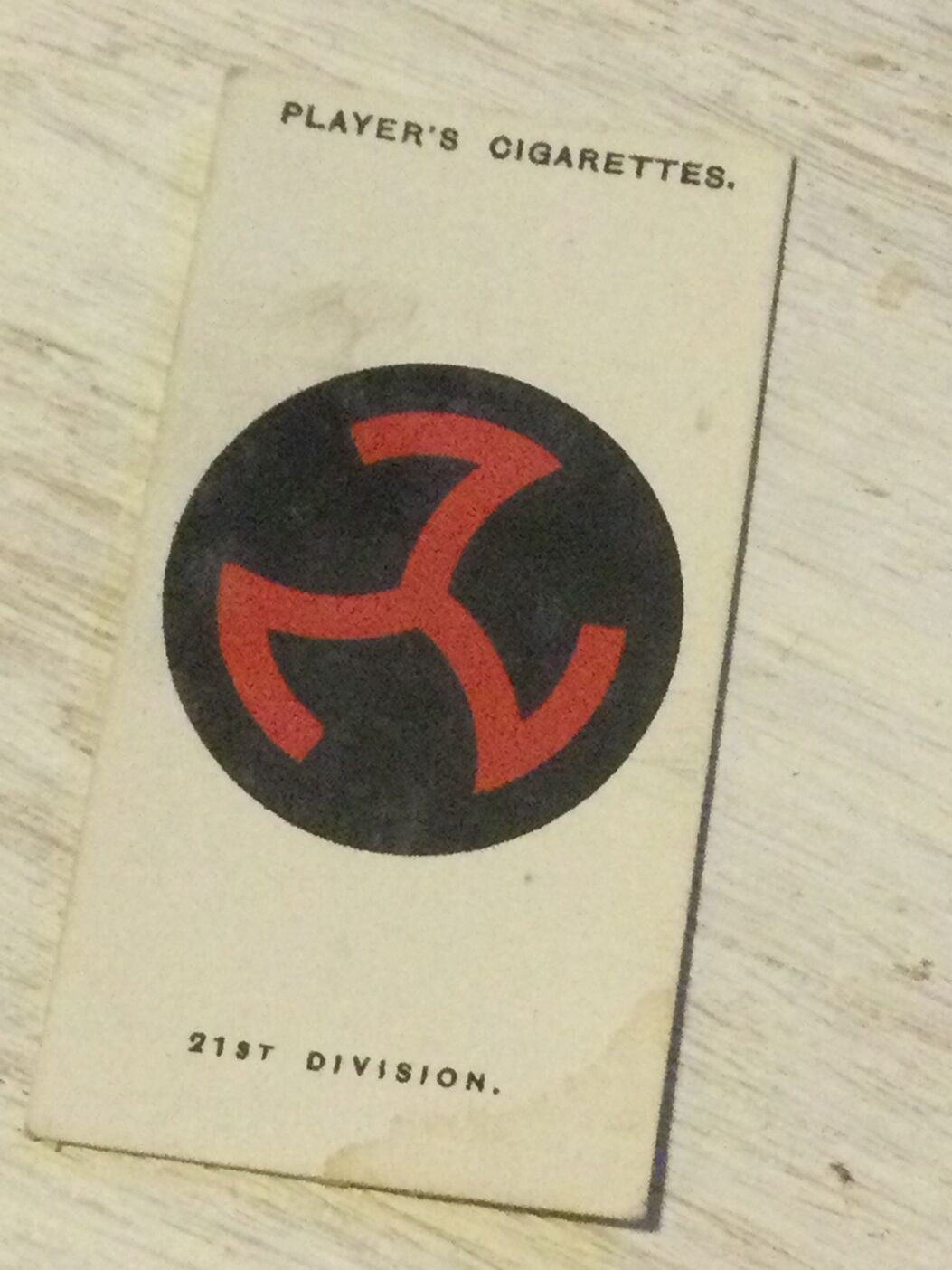 Players Cigarette Card - Army Corps & Divisional Signs 1914-1918 - No.35 - 21st Division - New Army Divisions