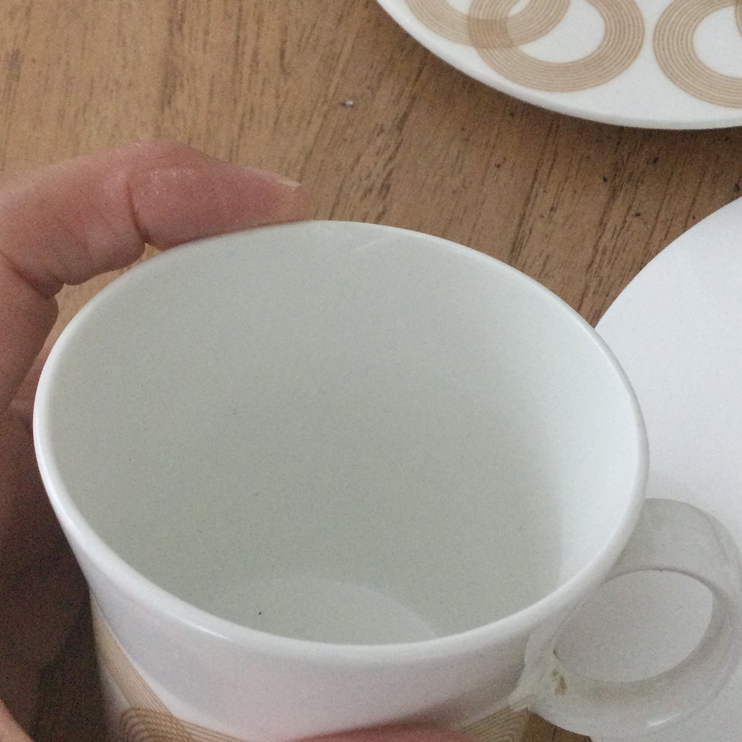 Vintage John Russell Hostess Tableware set of 6 Olympus mug shape cups and saucers