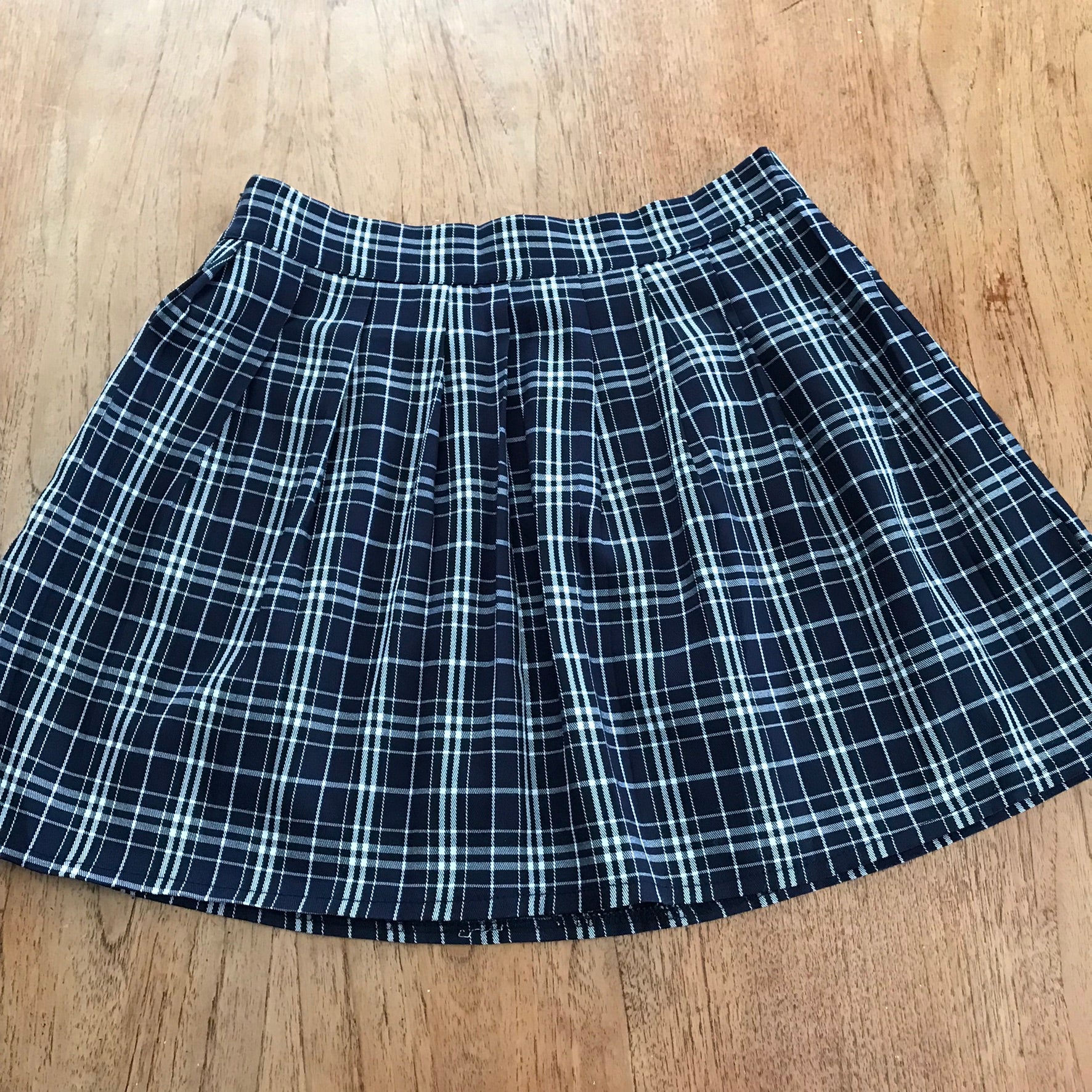 Blue hotsell skirt romwe