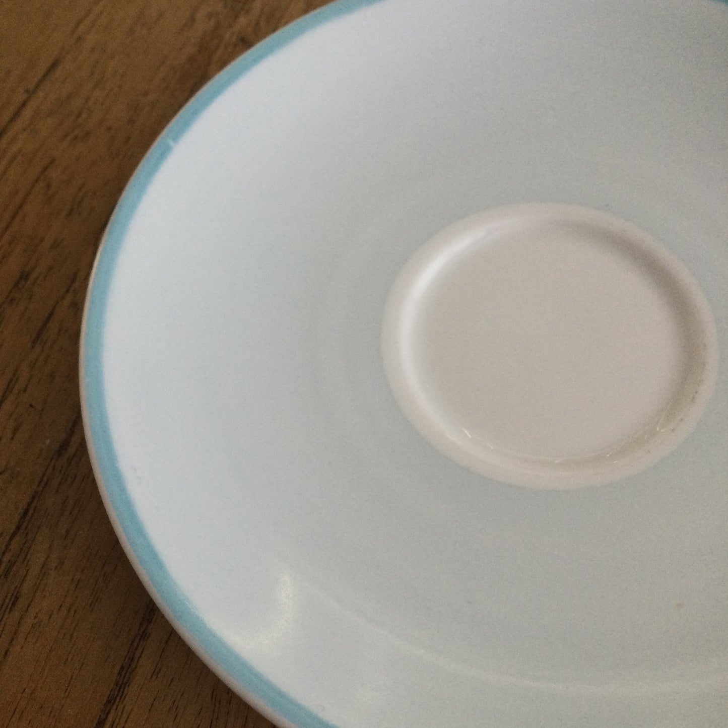 Vintage Susie Cooper bone china tea cup and saucer. Pastel blue floral design. 1960s