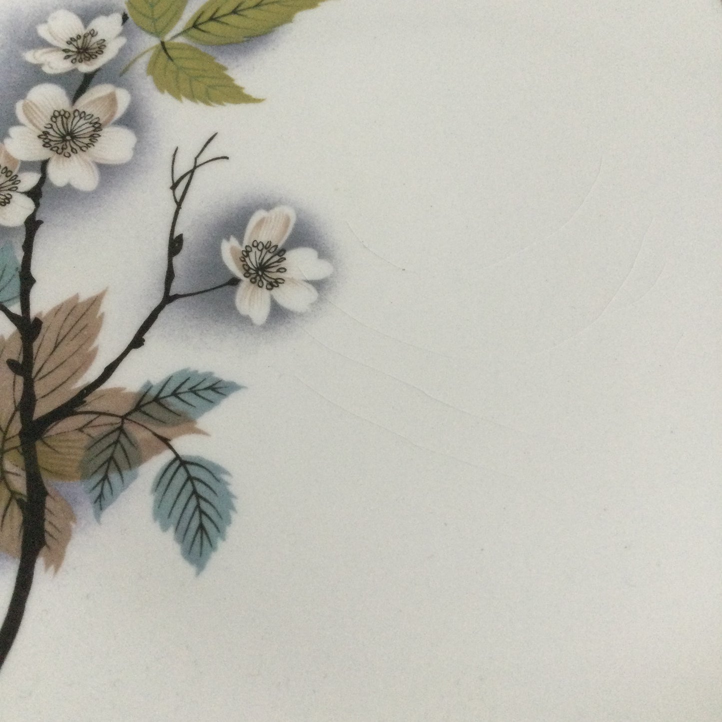 Midwinter Orchard Blossom Fashion Shape Stylecraft 8 1/2" starter / dessert plate 1960s retro