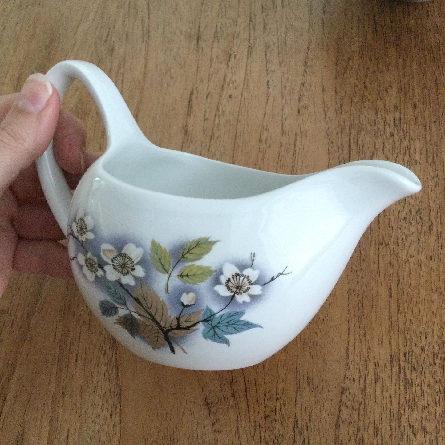 Midwinter Orchard Blossom Fashion Shape Stylecraft Milk Jug / Creamer and Sugar Bowl. Wintery colours