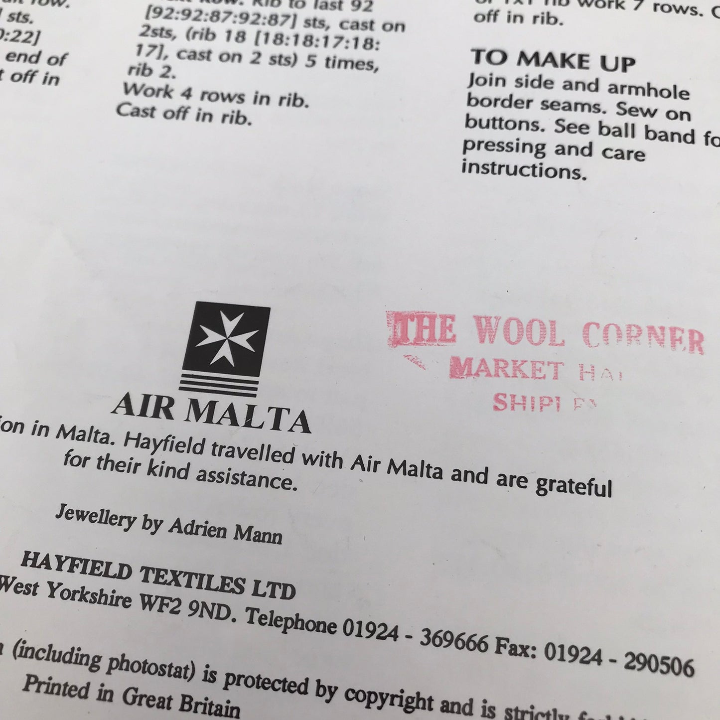 Vintage Knitting Patterns from the 80s and 90s. Sold individually take your pick