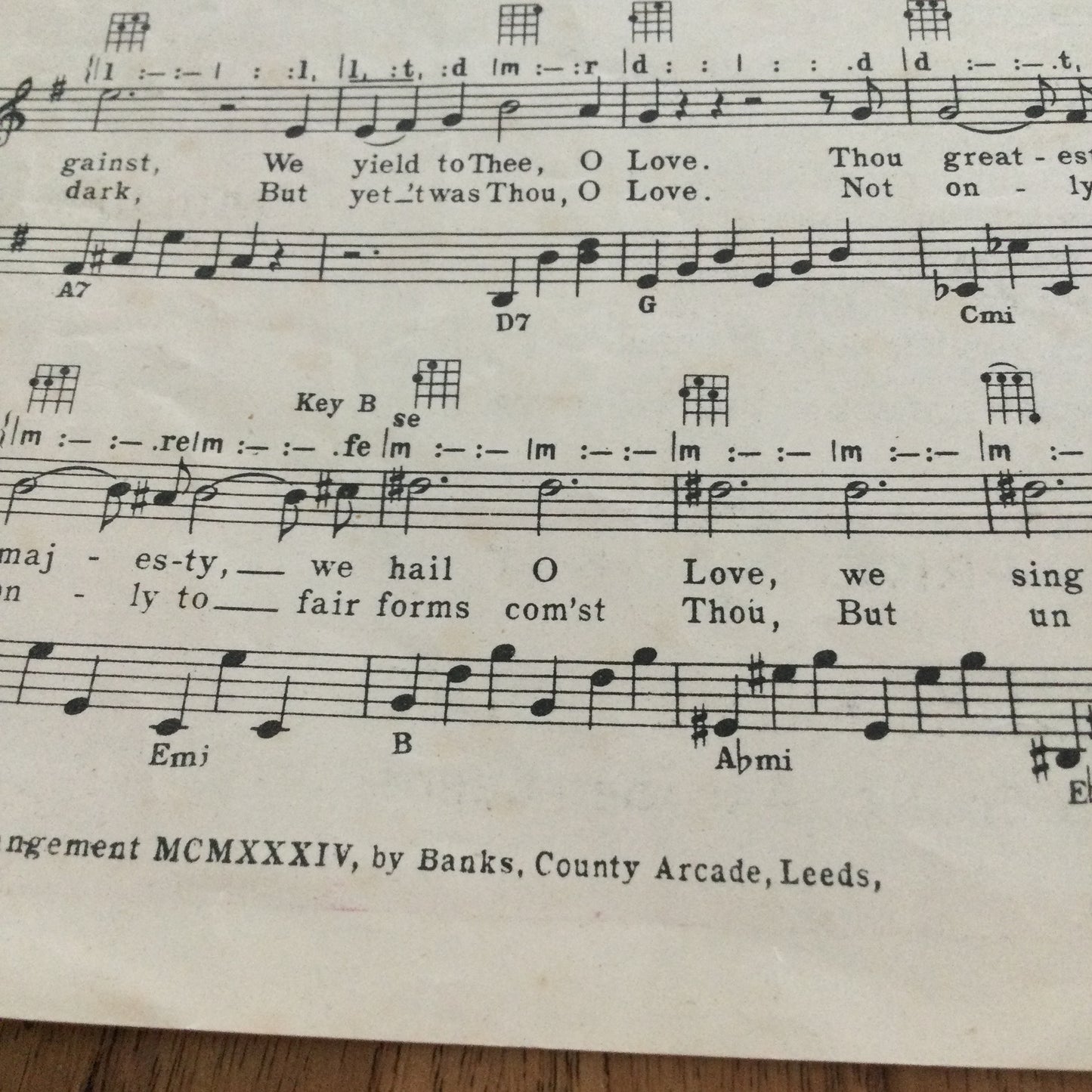 Vintage Sheet Music 'Songs of Yesterday' 1930s 1934 Piano Ukulele Accordion. Liszt Auber Cranbrook