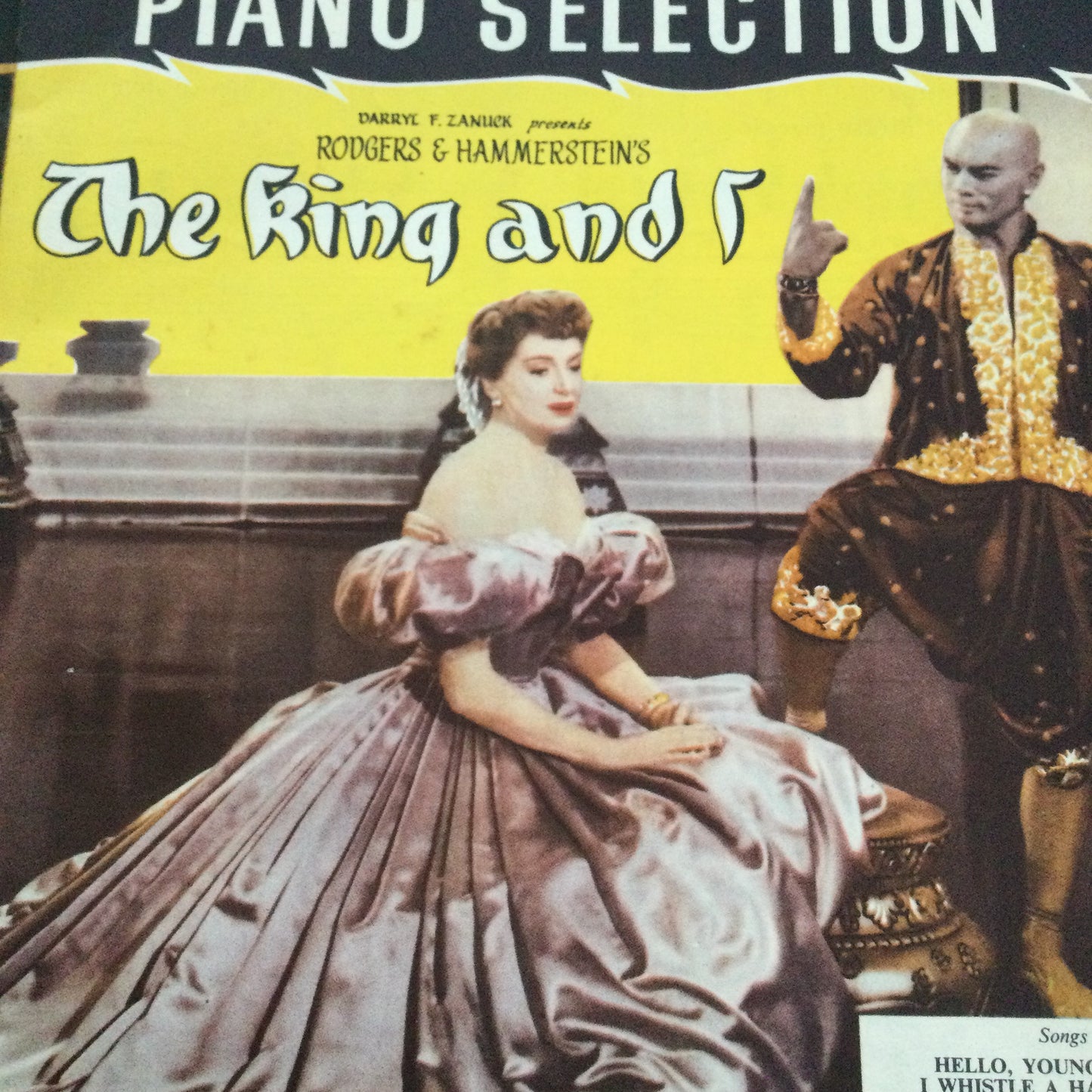 Vintage Sheet Music Piano Selection 'The King And I' Rodgers and Hammerstein 1951 Williamson Music Inc. Movie Memorabila