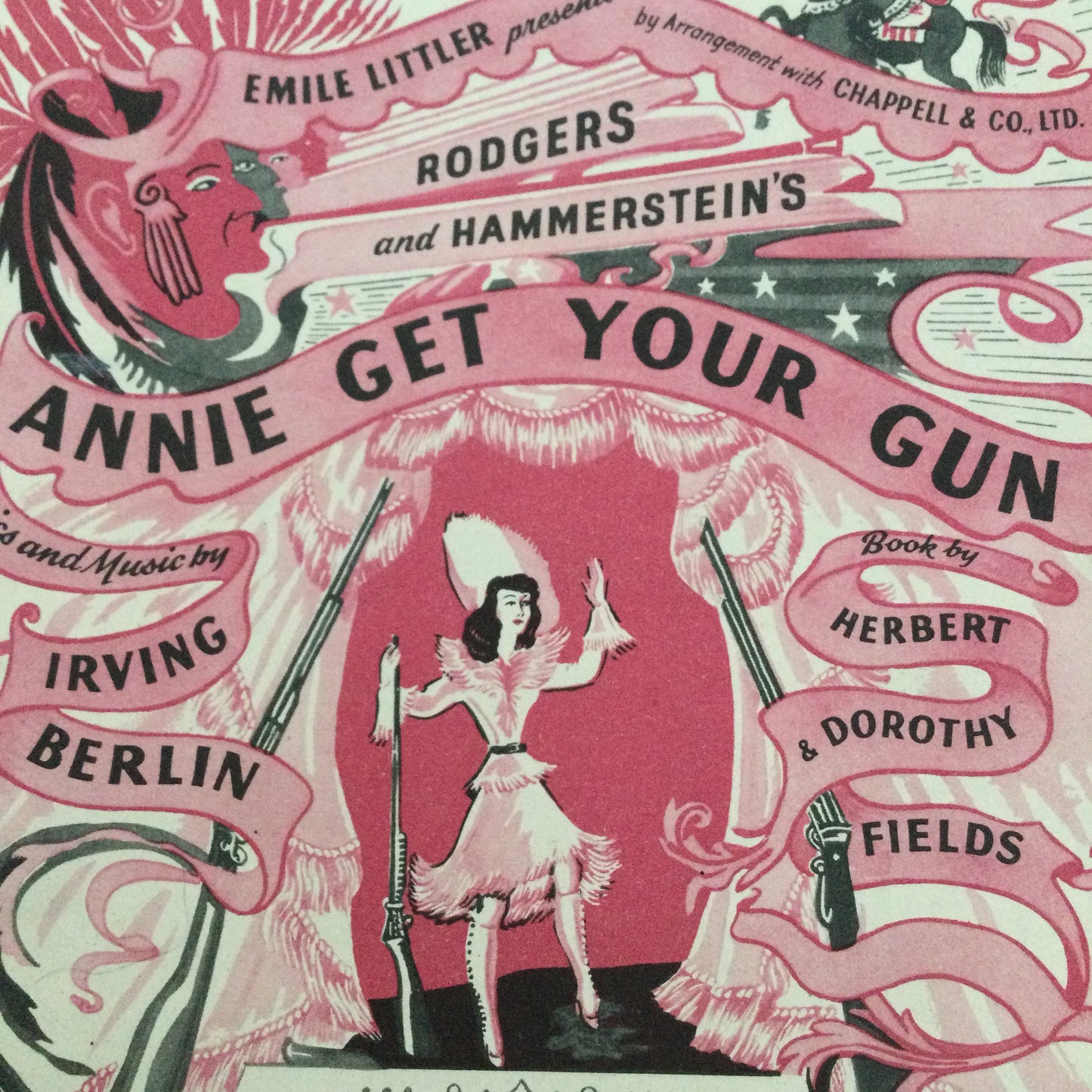 Vintage Sheet Music Piano Selection 'Annie Get Your Gun' Rodgers and Hammerstein Irving Berlin Movie Memorabilia