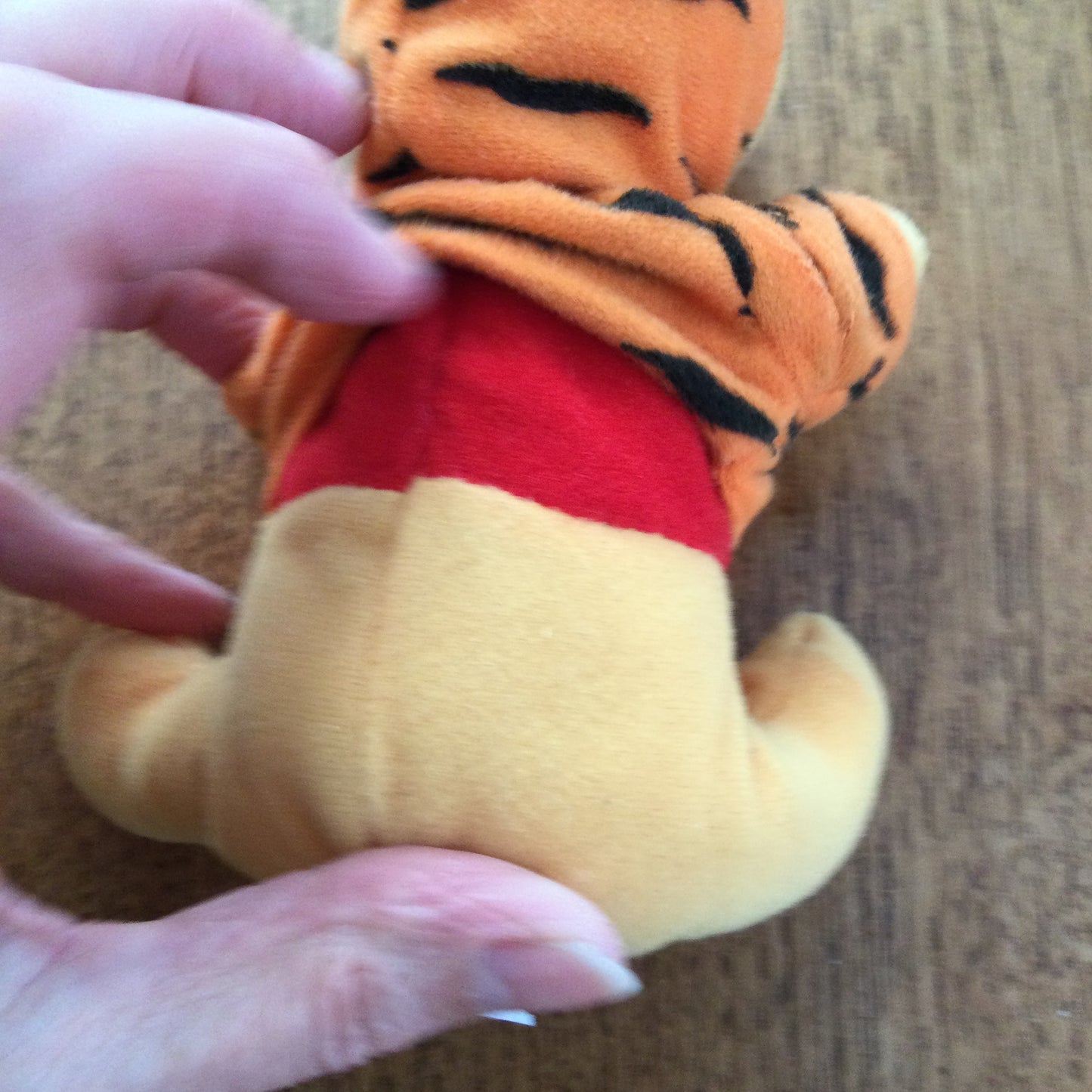 Vintage McDonalds Happy Meal Toy Winnie The Pooh (With Tiger Stripe Hoodie) From The Tigger Movie 2000