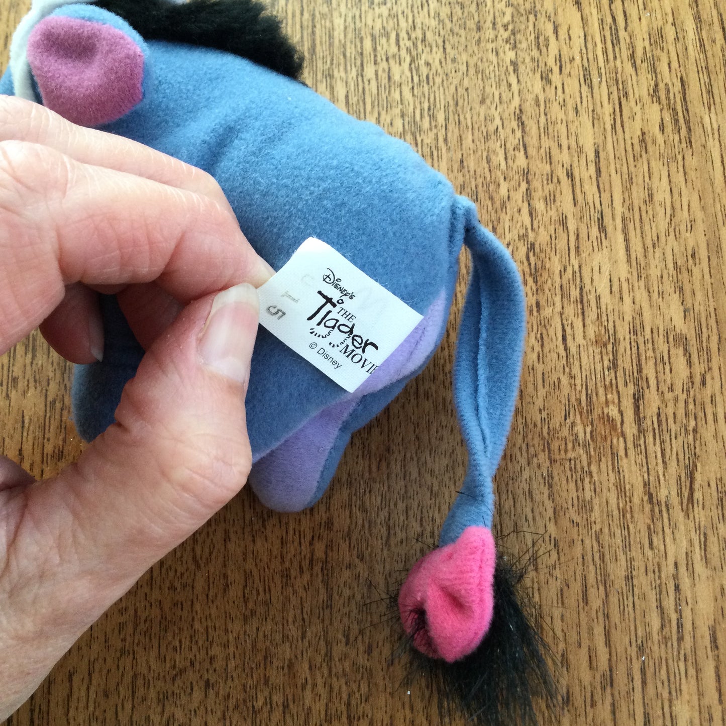 Vintage McDonalds Happy Meal Toy Eeyore (With Party Hat) From The Tigger Movie 2000. Eeyore plushie.