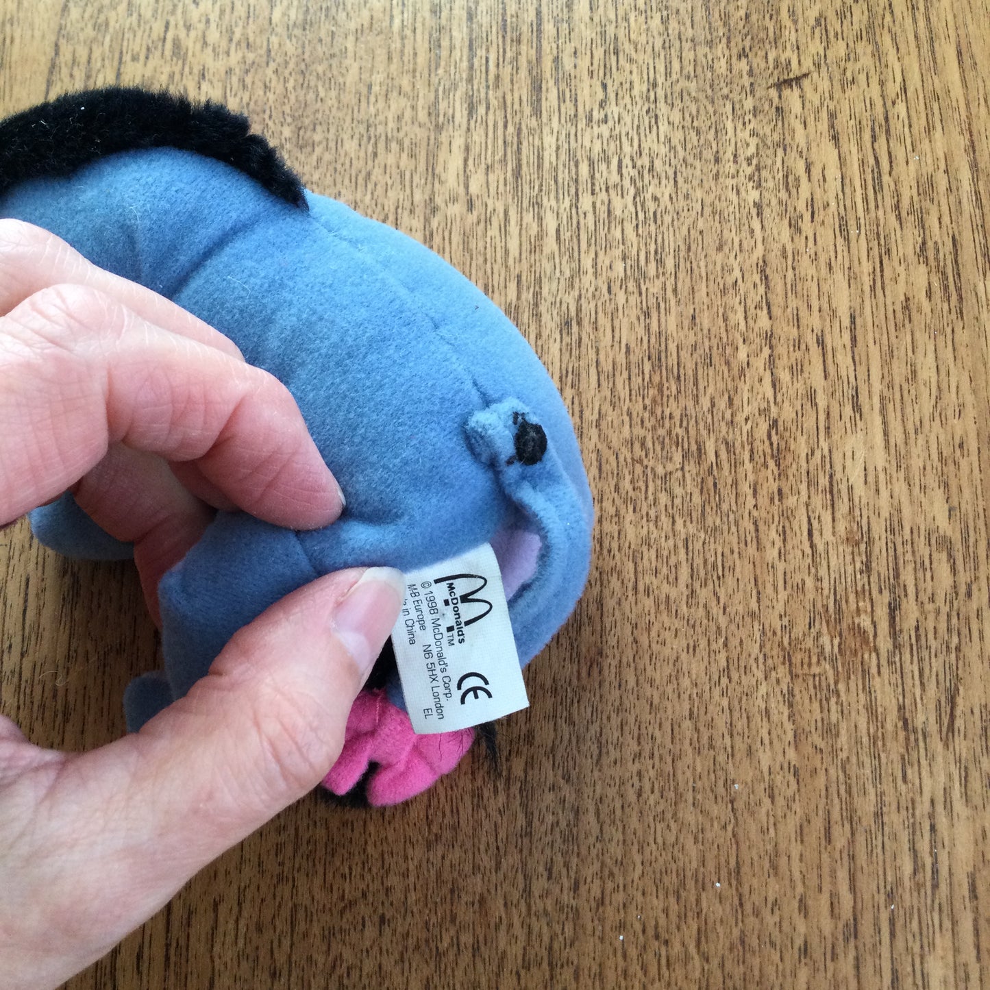 Vintage McDonalds Happy Meal Toy Eeyore From The Tigger Movie 2000. Eeyore plushie.