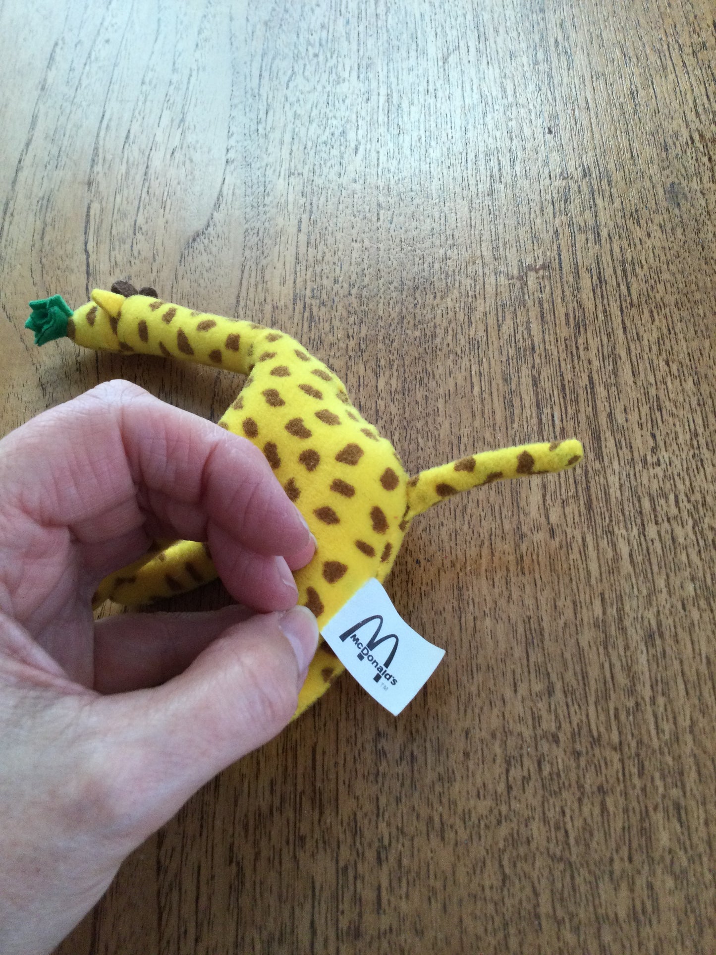 McDonalds Happy Meal Toy 1997 Endangered Animal Pals Giraffe Plushy Vintage Soft Toy 90s Childhood Memorabilia.