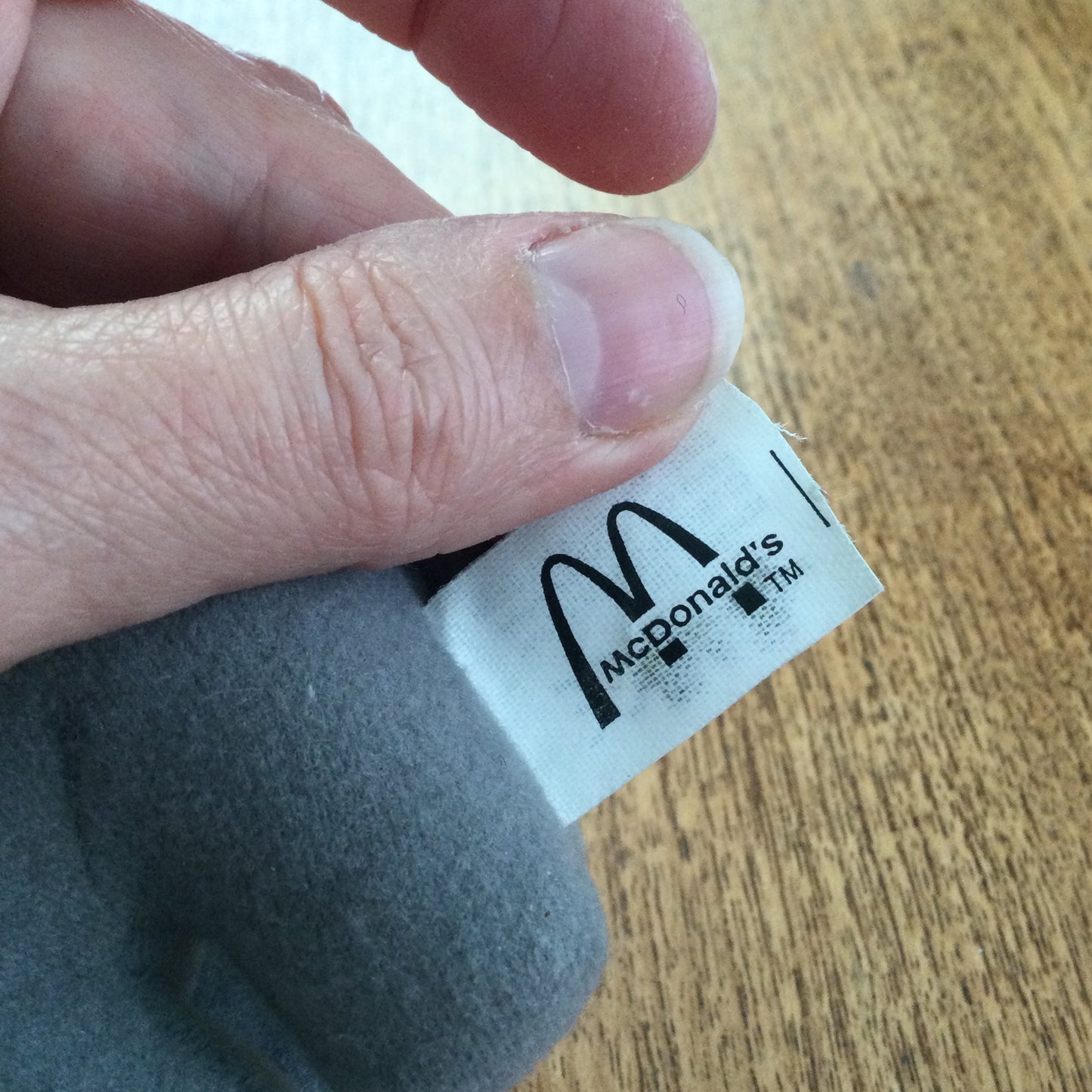 McDonalds Happy Meal Toy 1997 Endangered Animals Asian Elephant Plushy Vintage Soft Toy 90s Childhood Memorabilia.