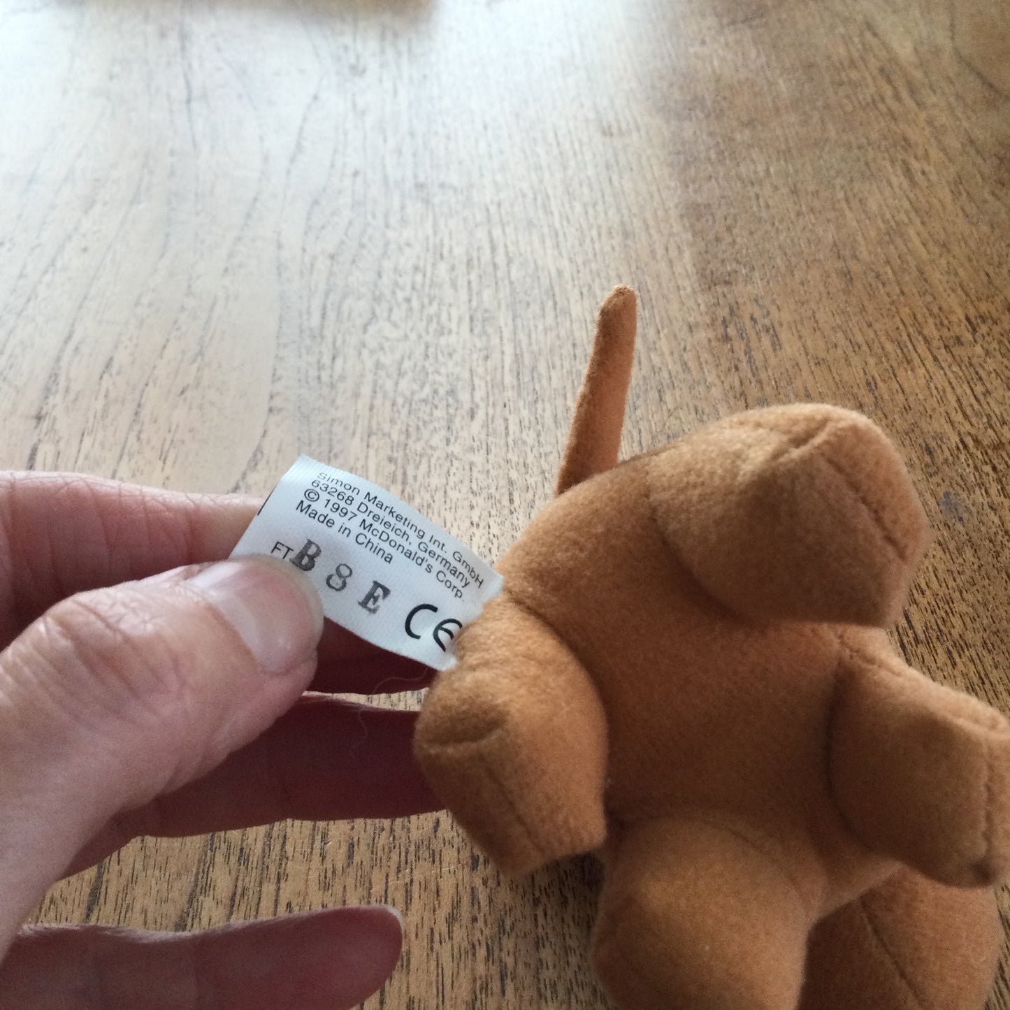 McDonalds Happy Meal Toy 1997 Endangered Animals Moose Plushy Vintage Soft Toy 90s Childhood Memorabilia.