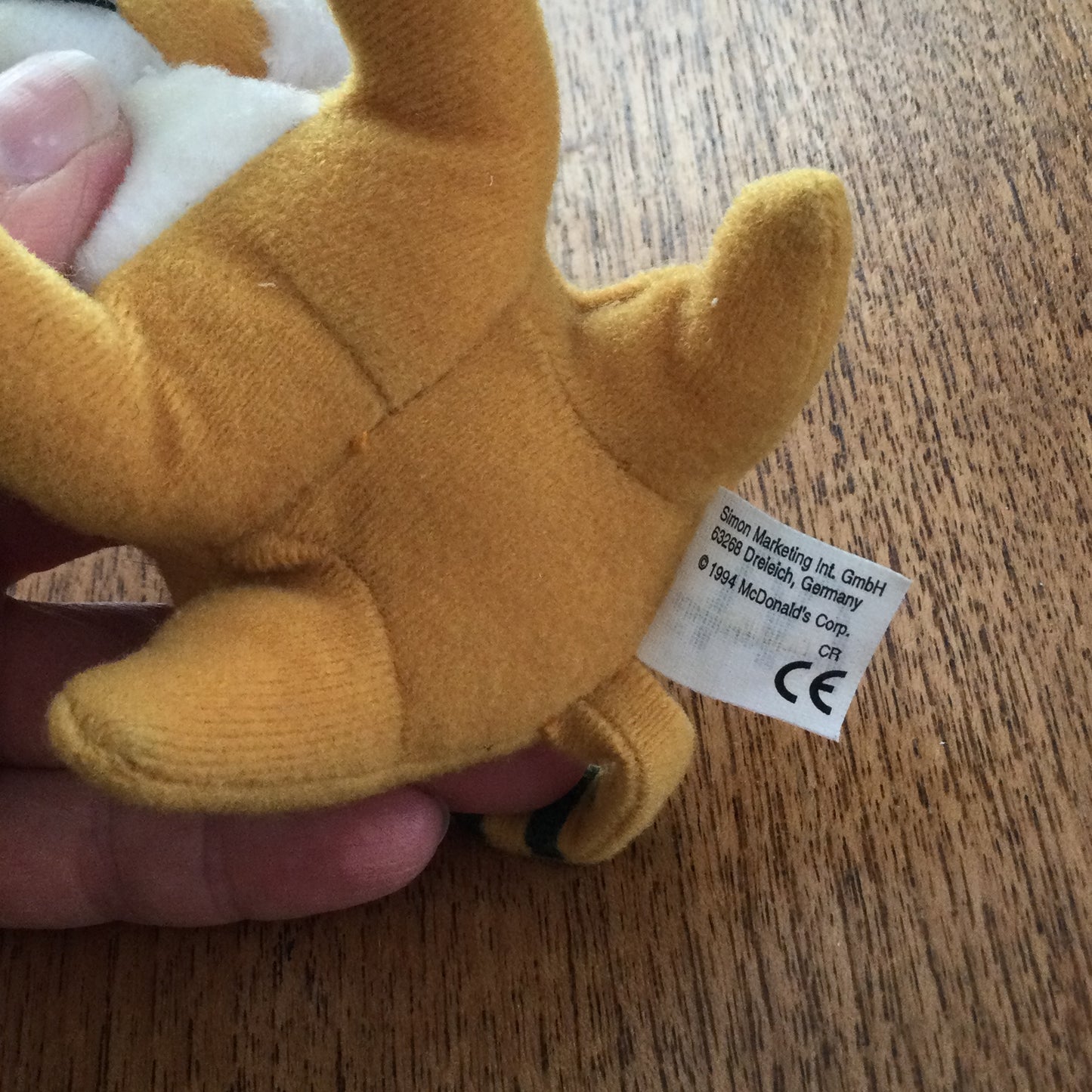 McDonalds Happy Meal Toy 1994 Amazing Wildlife Tiger Plushy Vintage Soft Toy 90s Childhood Memorabilia.