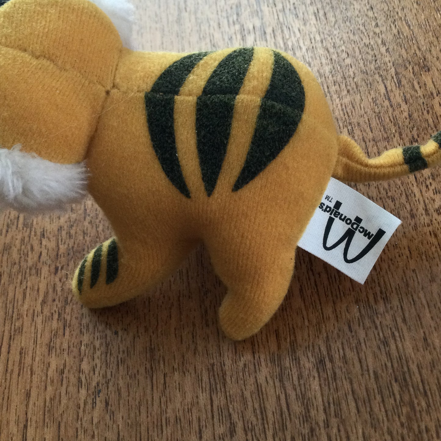 McDonalds Happy Meal Toy 1994 Amazing Wildlife Tiger Plushy Vintage Soft Toy 90s Childhood Memorabilia.