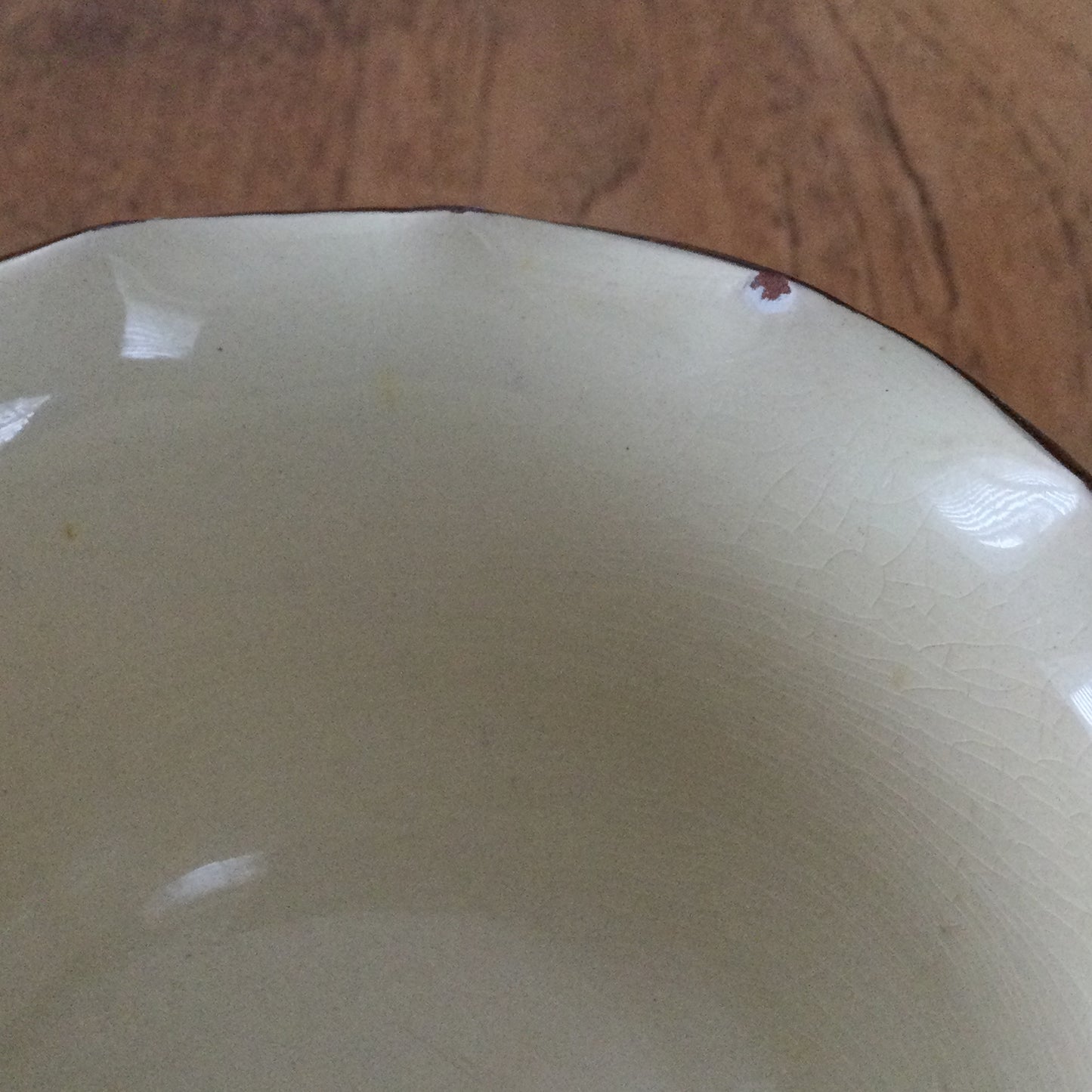 Vintage Longpark Torquay Devon Motto Ware Pedestal Cream Bowl ''Fresh From The Dairy'' Art Nouveau design