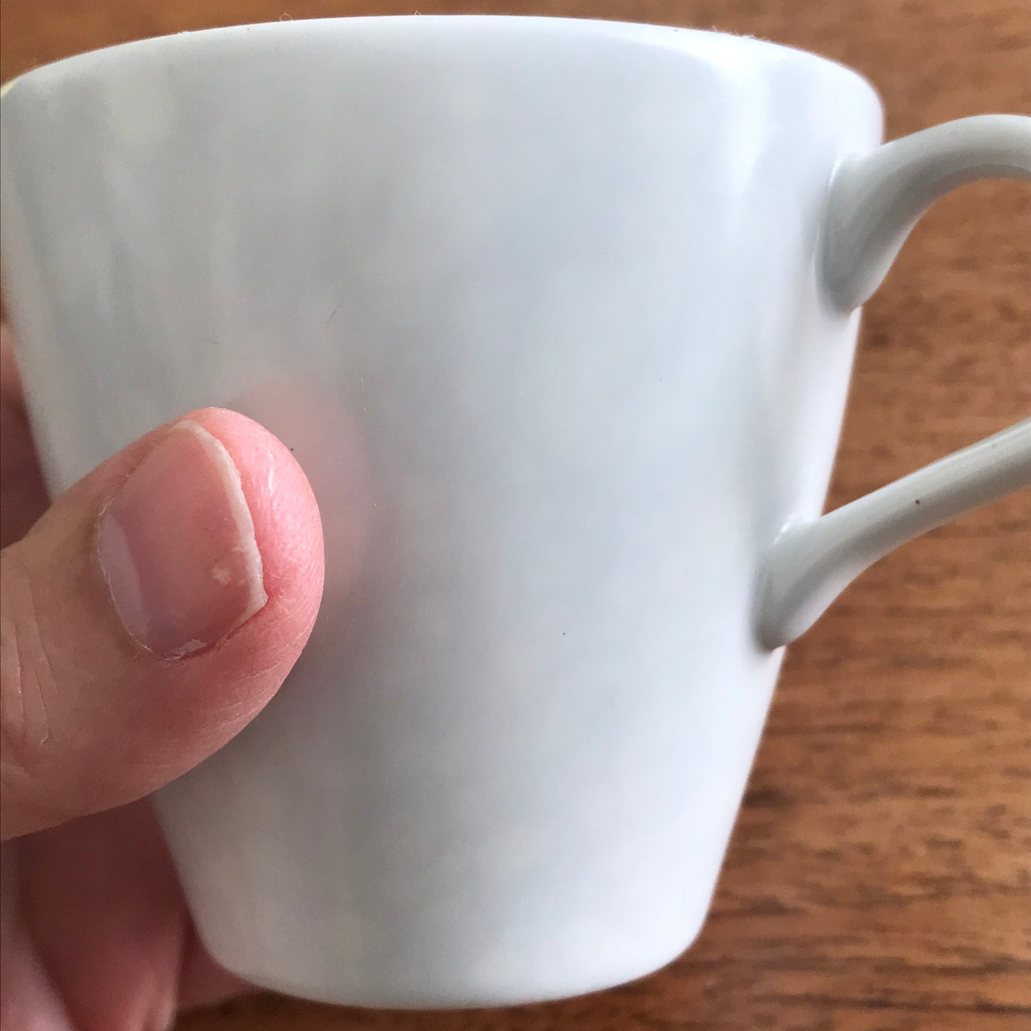 50s 60s Poole Pottery Twintone Spare Cup Seagull and Ice blue (mottled grey and bluey green)