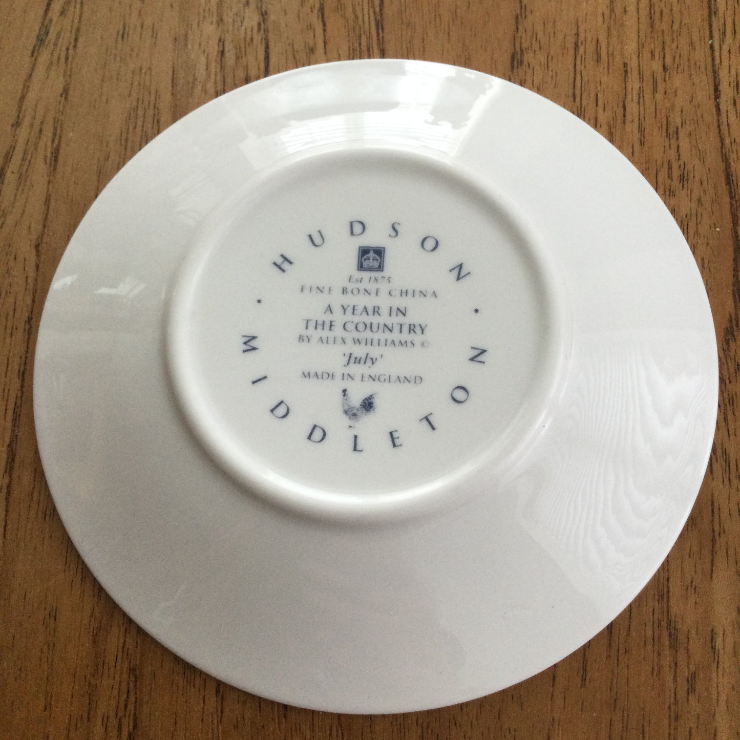 Hudson and Middleton Rural Scene Pin Dish / Coaster. A Year in the Country July design. Farm show design.