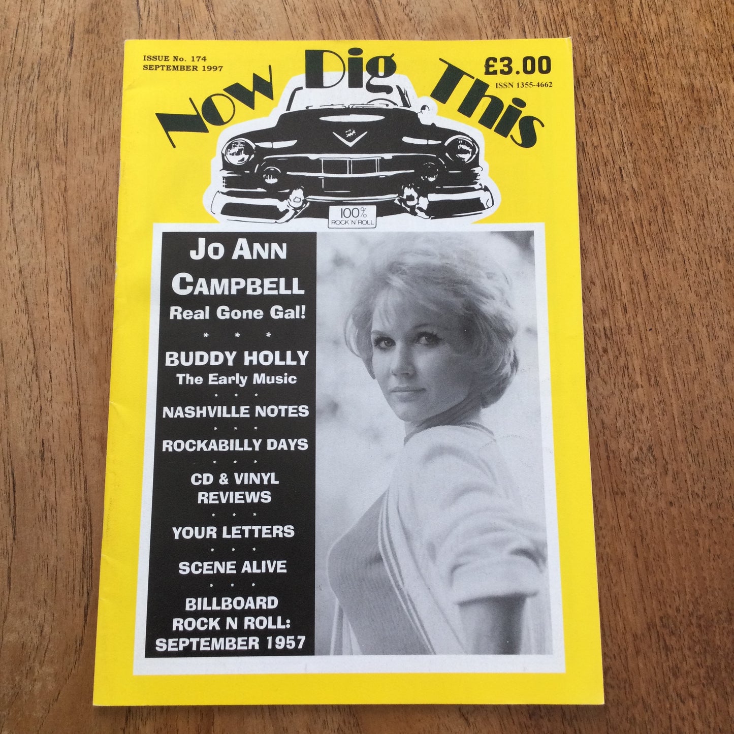 'Now Dig This' Magazine no. 174. September 1997. Rock n Roll mag. Jo Ann Campbell, Buddy Holly