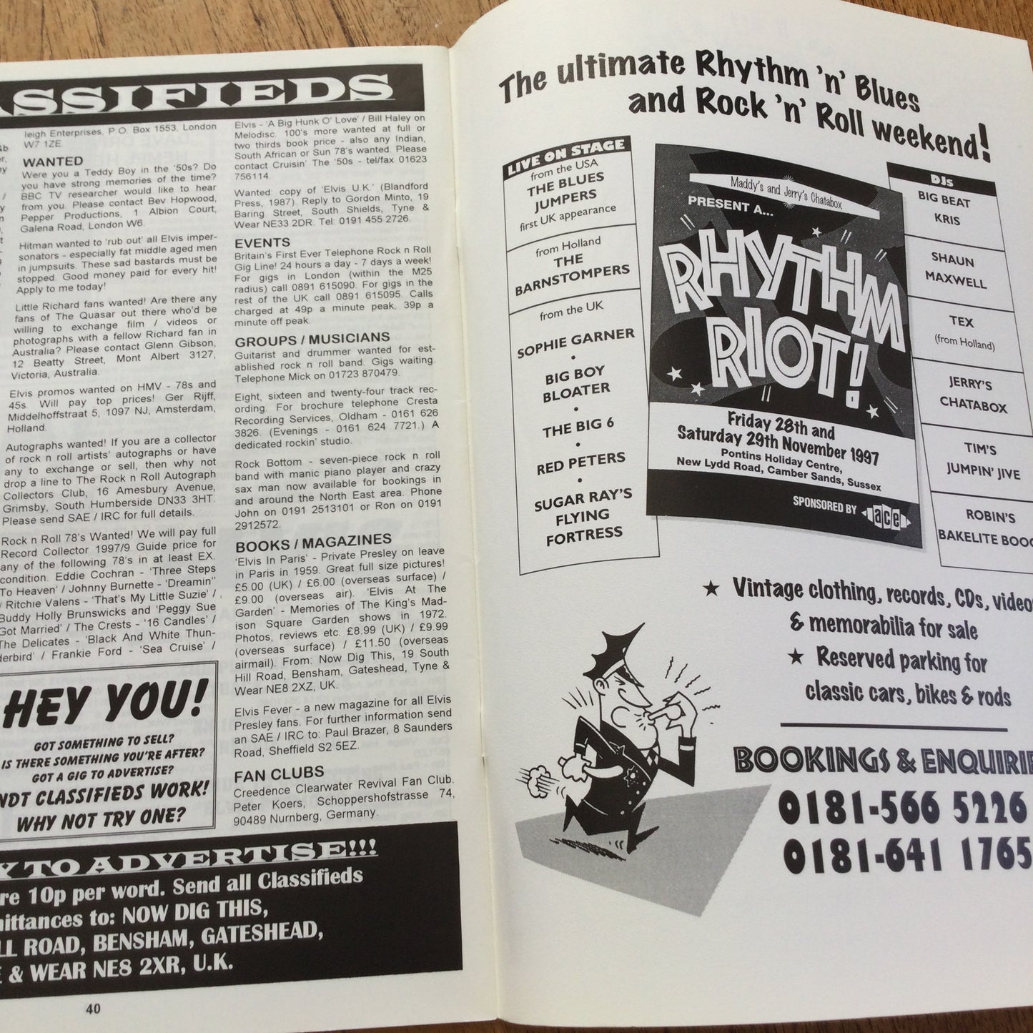 'Now Dig This' Magazine no. 174. September 1997. Rock n Roll mag. Jo Ann Campbell, Buddy Holly
