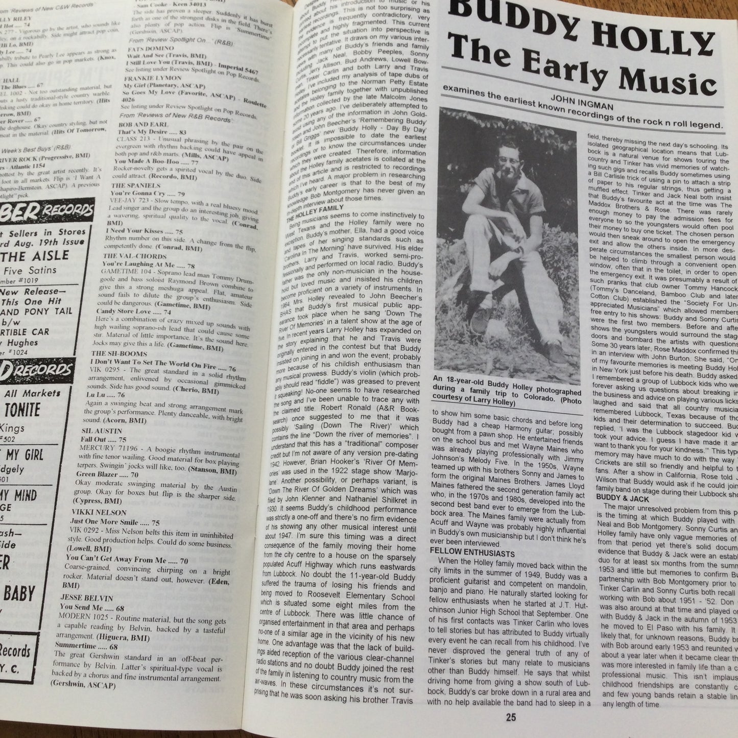 'Now Dig This' Magazine no. 174. September 1997. Rock n Roll mag. Jo Ann Campbell, Buddy Holly