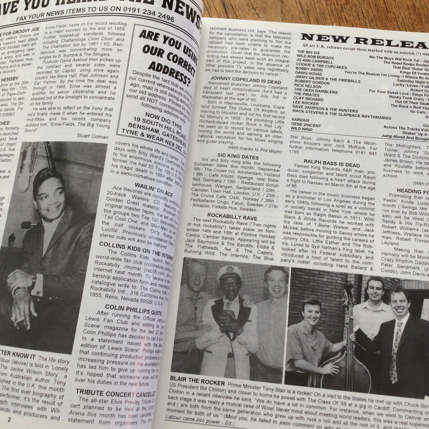 'Now Dig This' Magazine no. 174. September 1997. Rock n Roll mag. Jo Ann Campbell, Buddy Holly
