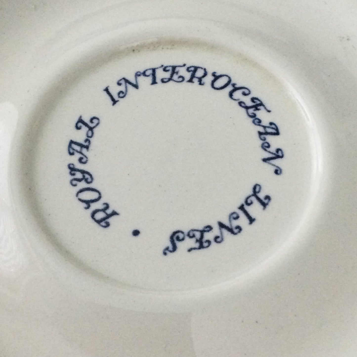 Vintage Royal Interocean Liners Tea Cups and Saucers x 2. From Straat Florida. C.1960s. Delftware.