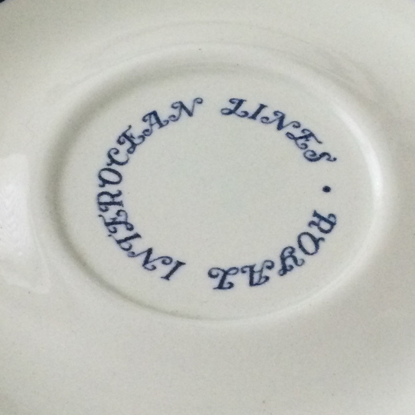 Vintage Royal Interocean Liners Tea Cup and Saucer. From Straat Clarence. C.1960s. Delftware.