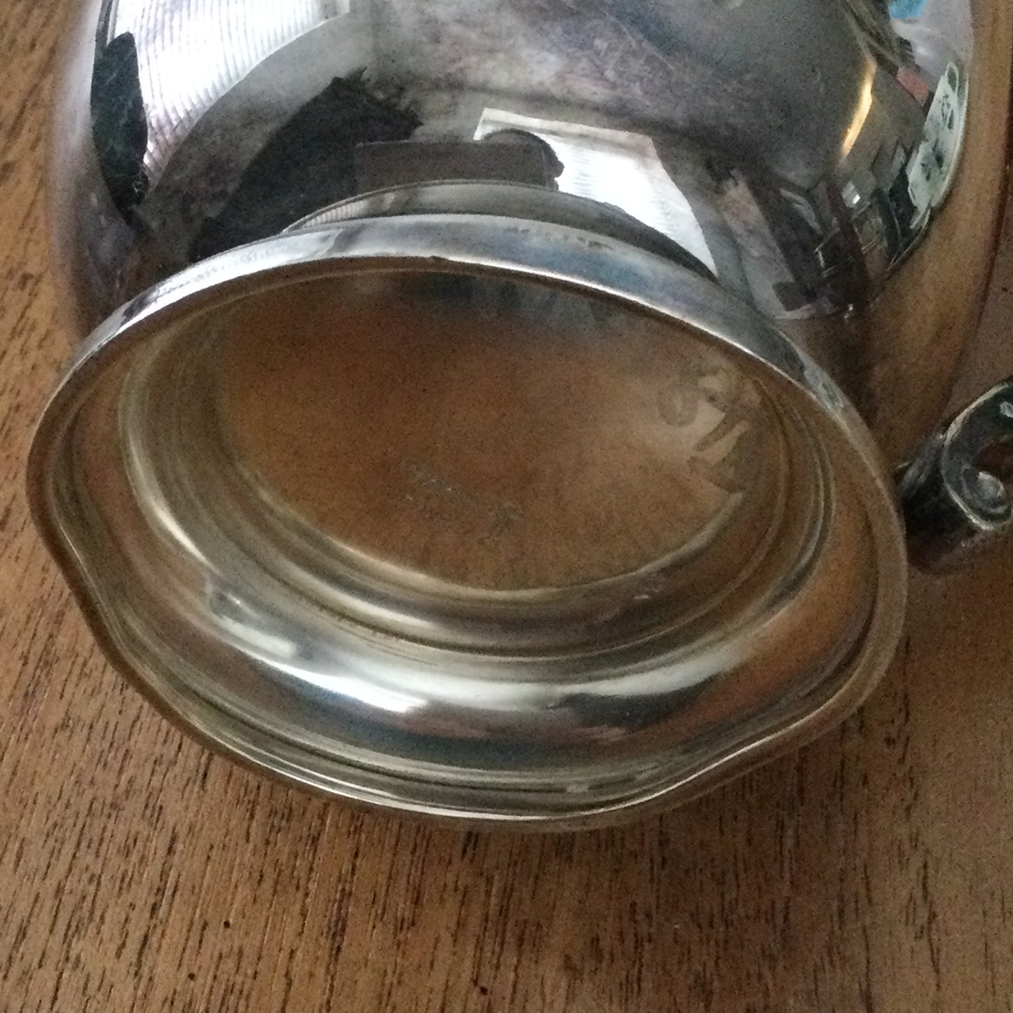 Vintage Silver Plated Walker and Hall Sheffield Coffee Pot and Tea Pot - Brown handles, beaded edge