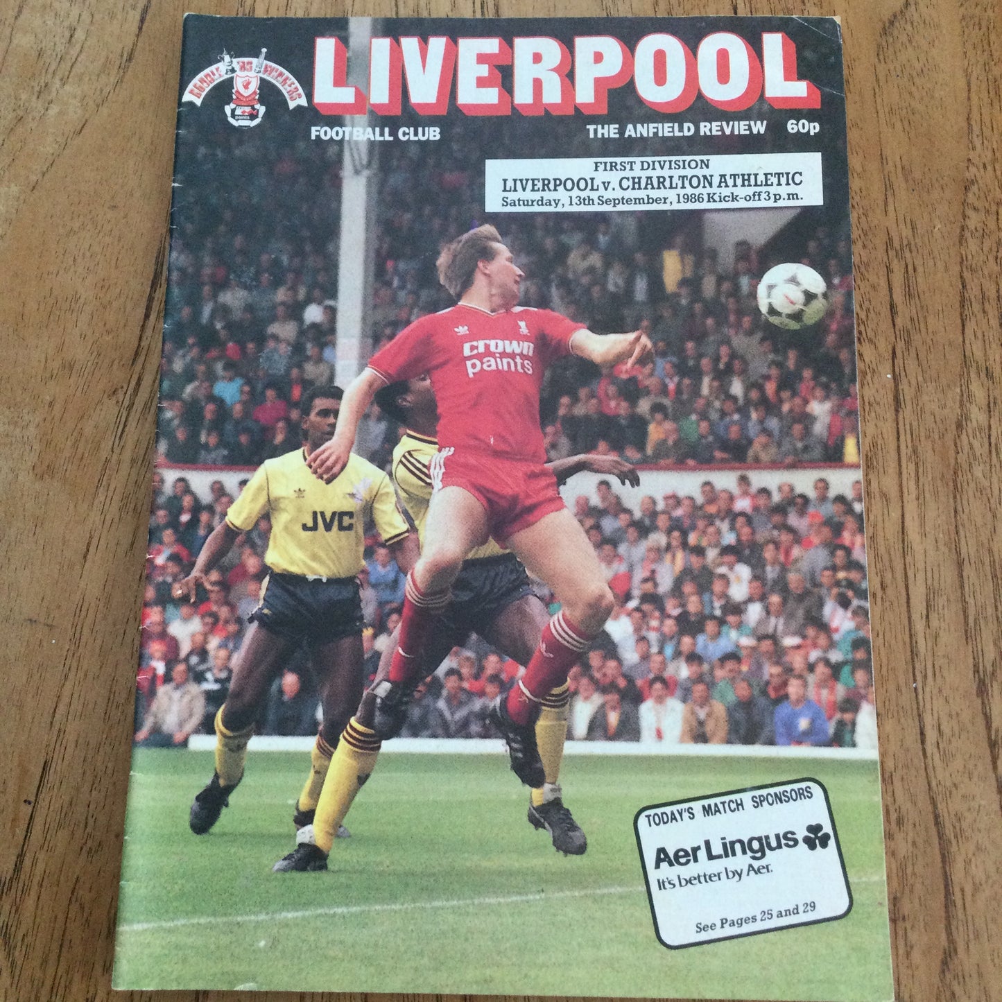 1986/87 Division 1 Liverpool v Charlton Athletic 13/09/86 Football Programme The Anfield Review.