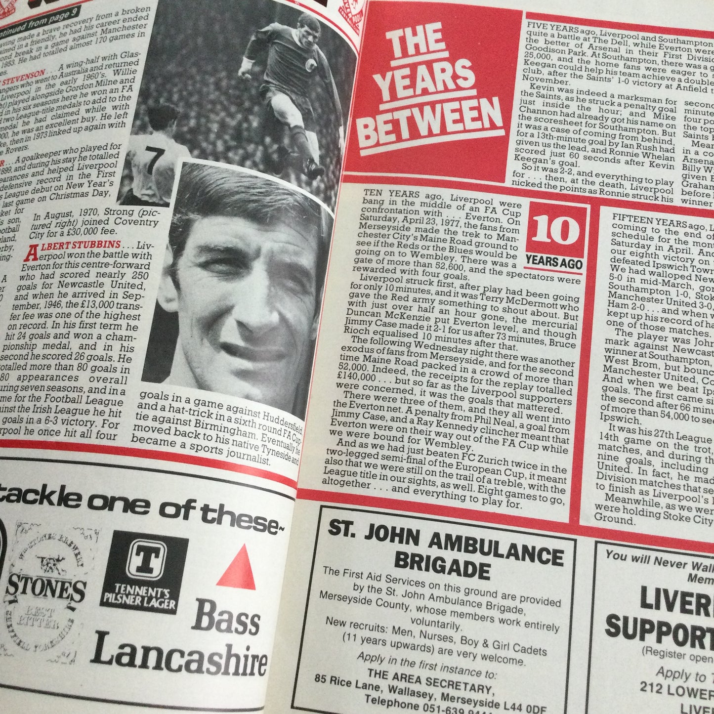 1986/87 Division 1 Liverpool v Everton 25/04/87 Programme The Anfield Review.