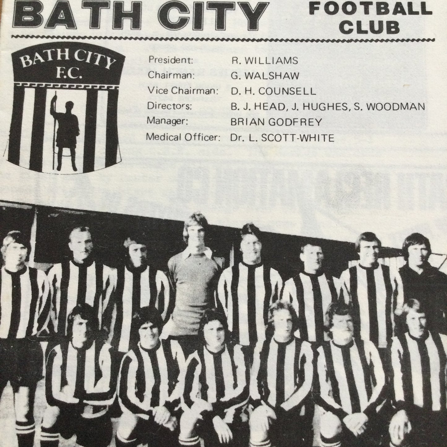 Bath City v Hillingdon Borough Southern League /11/76 1976/77 Programme.
