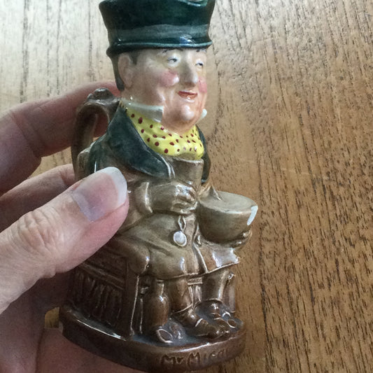 Royal Doulton Charles Dickens Character Toby Jug - Mr. Micawber. A Mark - 1939-55