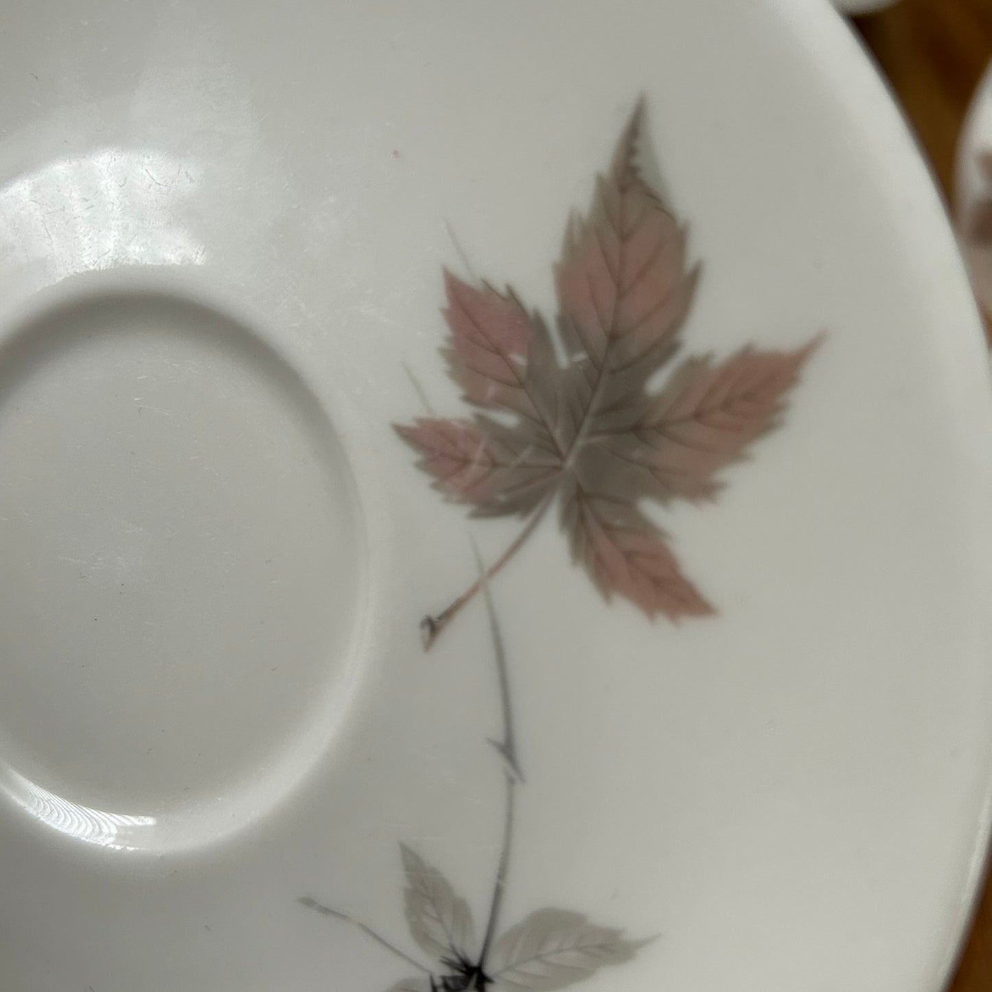 Royal Doulton Tumbling Leaves Set Of 6 Tea Cups And Saucers. Autumnal. 60s 70s. Leaf Design.