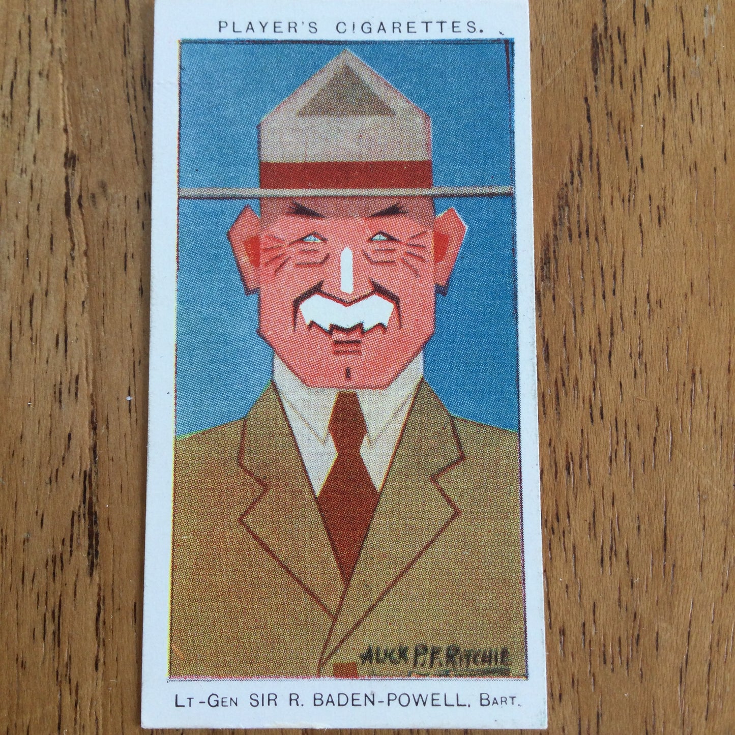 Straight Line Caricatures. Player's Cigarette Cards. Issued 1926. Alick Penrose Forbes Ritchie