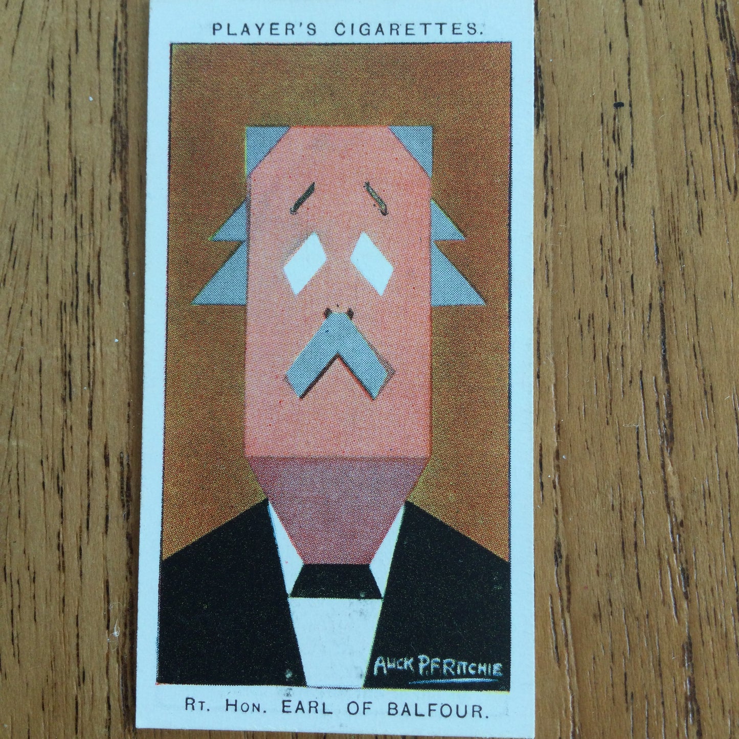 Straight Line Caricatures. Player's Cigarette Cards. Issued 1926. Alick Penrose Forbes Ritchie