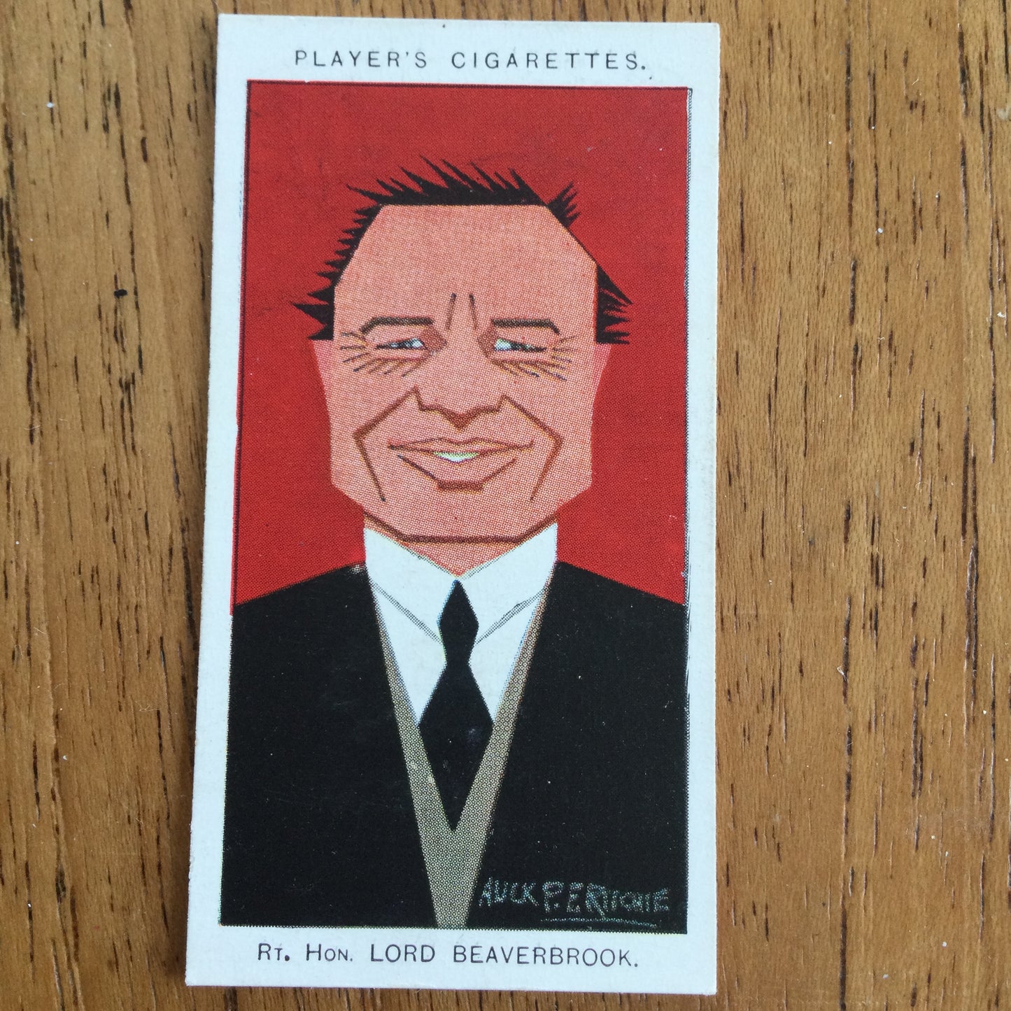 Straight Line Caricatures. Player's Cigarette Cards. Issued 1926. Alick Penrose Forbes Ritchie