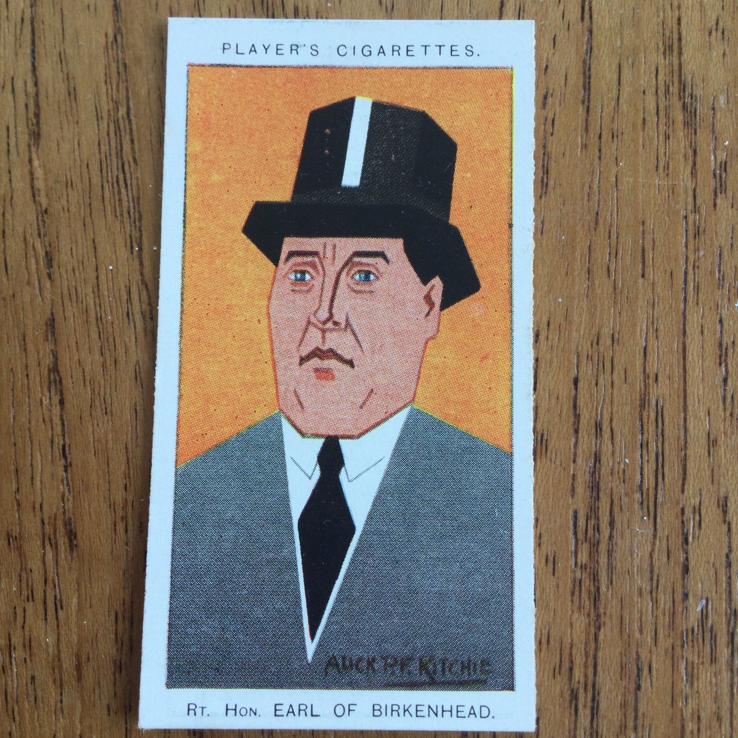 Straight Line Caricatures. Player's Cigarette Cards. Issued 1926. Alick Penrose Forbes Ritchie