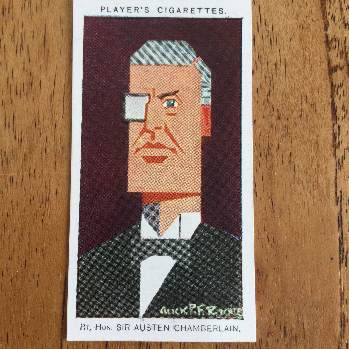 Straight Line Caricatures. Player's Cigarette Cards. Issued 1926. Alick Penrose Forbes Ritchie