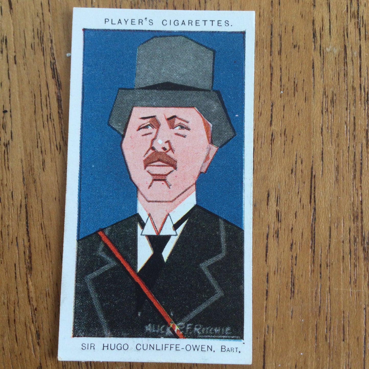 Straight Line Caricatures. Player's Cigarette Cards. Issued 1926. Alick Penrose Forbes Ritchie