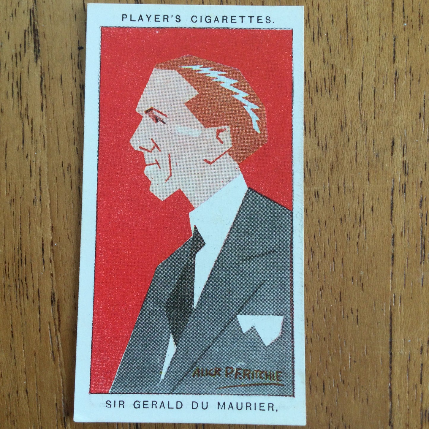 Straight Line Caricatures. Player's Cigarette Cards. Issued 1926. Alick Penrose Forbes Ritchie
