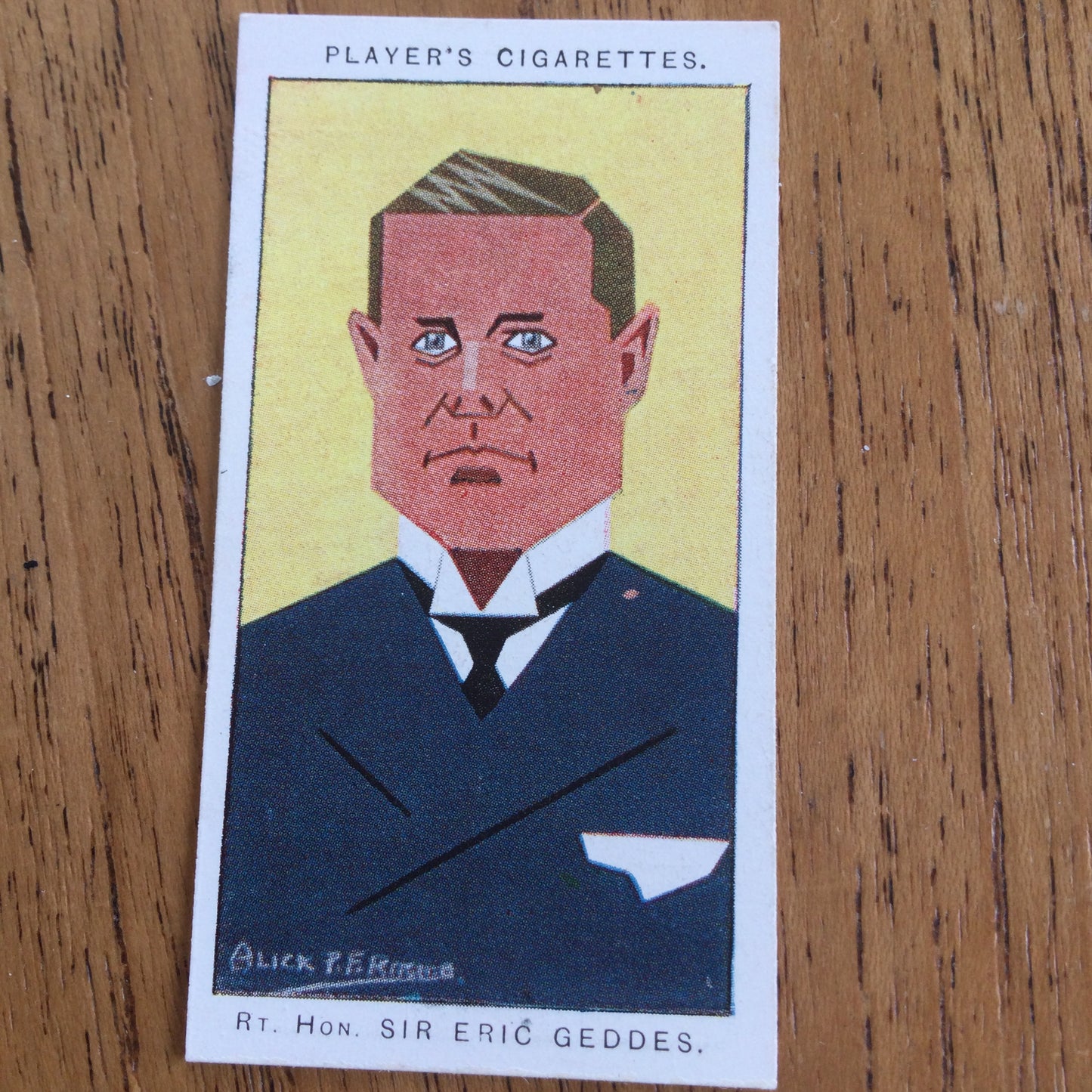 Straight Line Caricatures. Player's Cigarette Cards. Issued 1926. Alick Penrose Forbes Ritchie