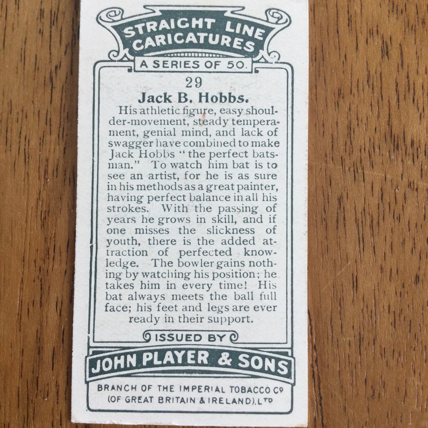 Straight Line Caricatures. Player's Cigarette Cards. Issued 1926. Alick Penrose Forbes Ritchie