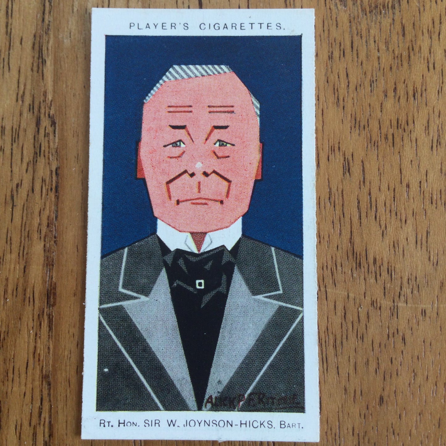 Straight Line Caricatures. Player's Cigarette Cards. Issued 1926. Alick Penrose Forbes Ritchie