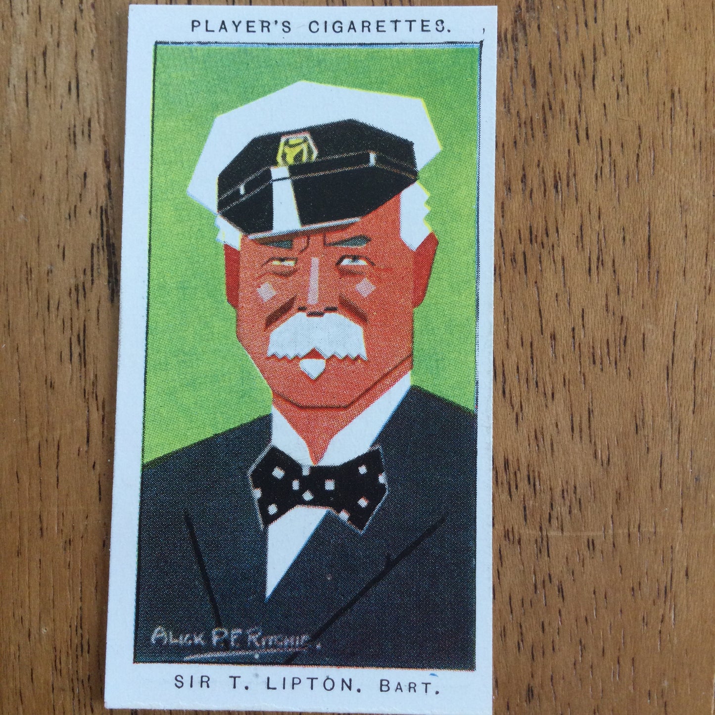 Straight Line Caricatures. Player's Cigarette Cards. Issued 1926. Alick Penrose Forbes Ritchie