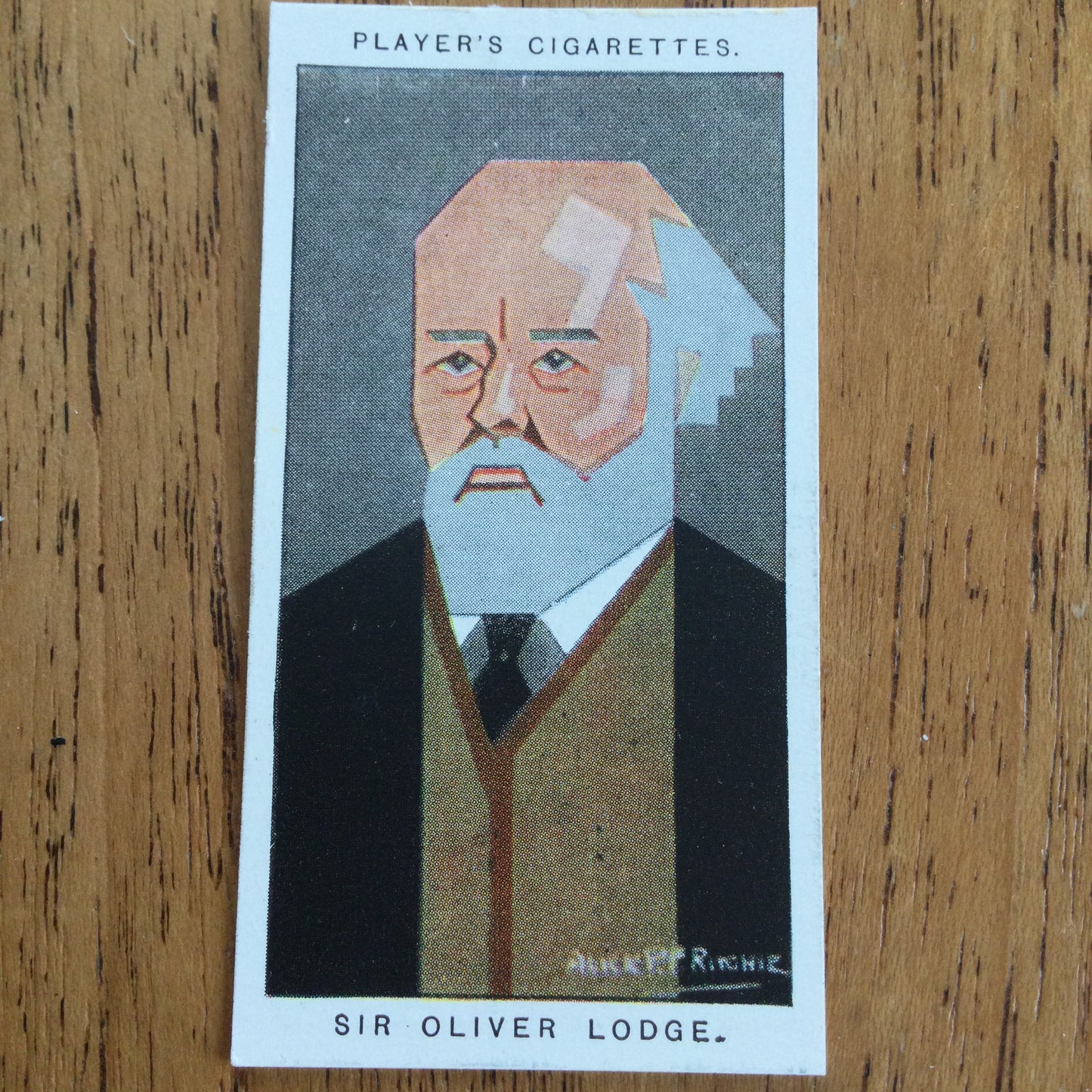 Straight Line Caricatures. Player's Cigarette Cards. Issued 1926. Alick Penrose Forbes Ritchie