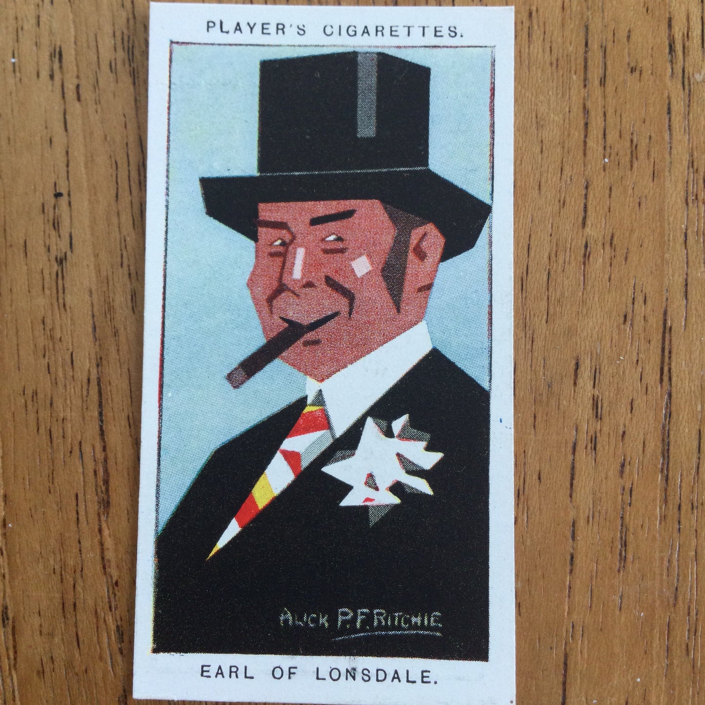 Straight Line Caricatures. Player's Cigarette Cards. Issued 1926. Alick Penrose Forbes Ritchie