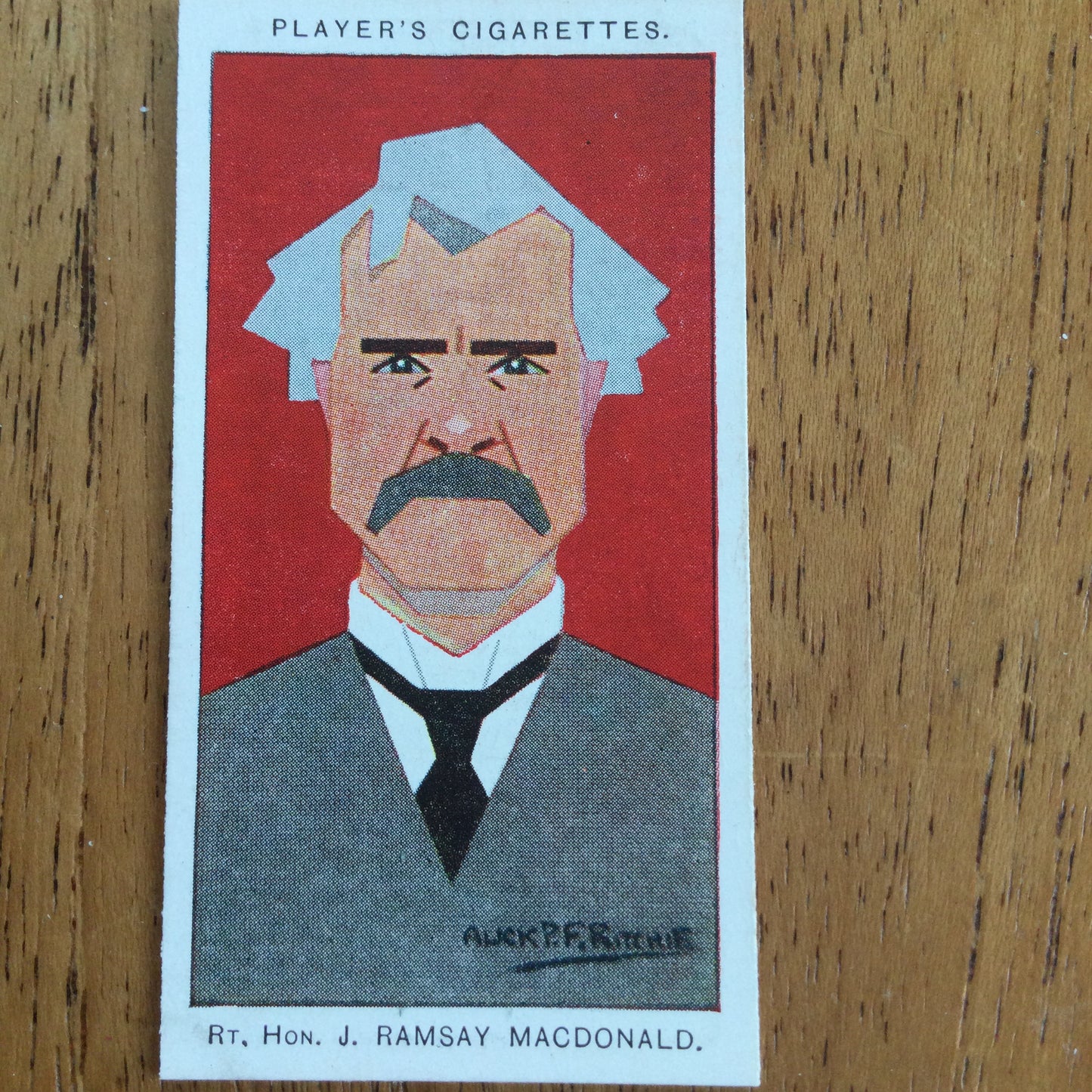 Straight Line Caricatures. Player's Cigarette Cards. Issued 1926. Alick Penrose Forbes Ritchie