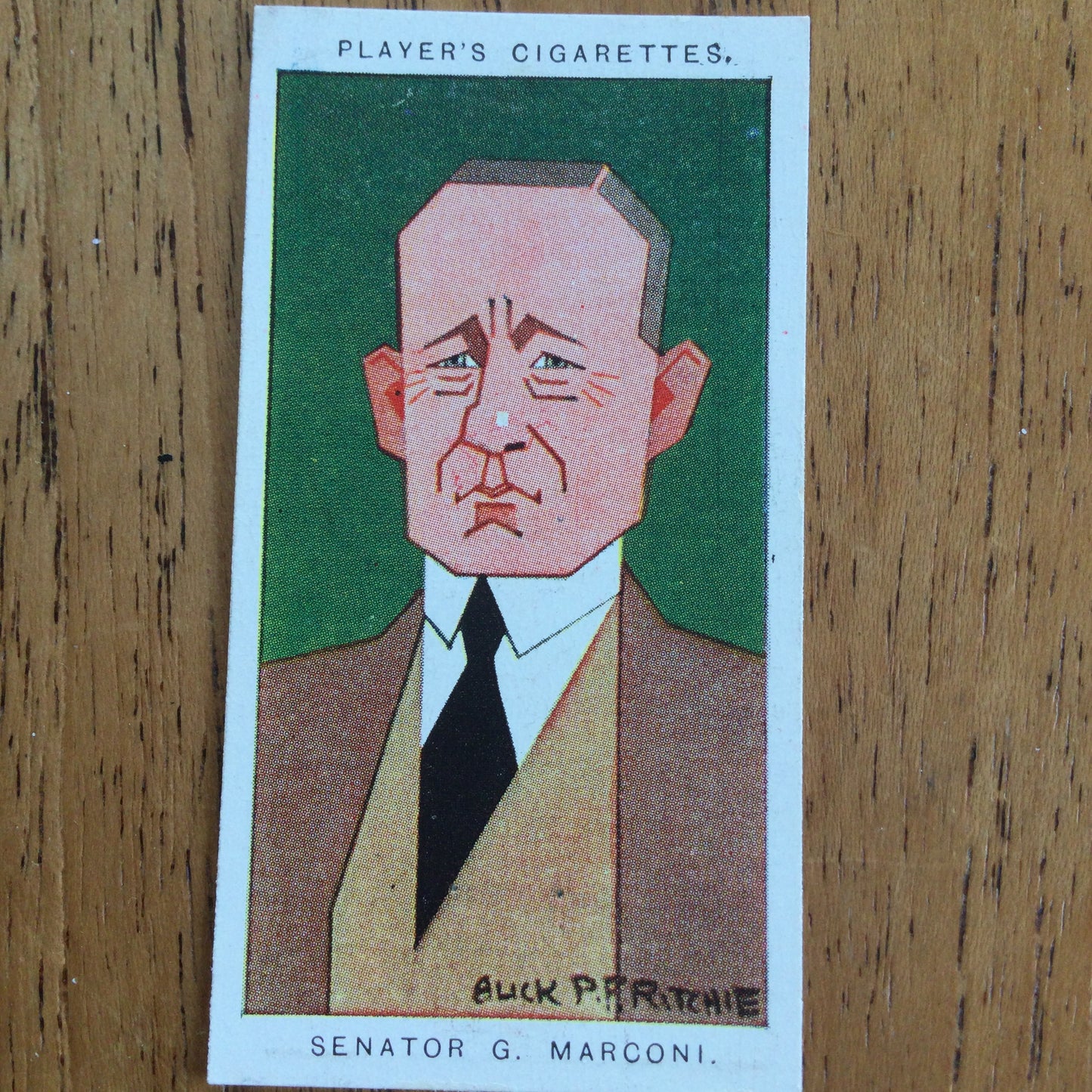 Straight Line Caricatures. Player's Cigarette Cards. Issued 1926. Alick Penrose Forbes Ritchie